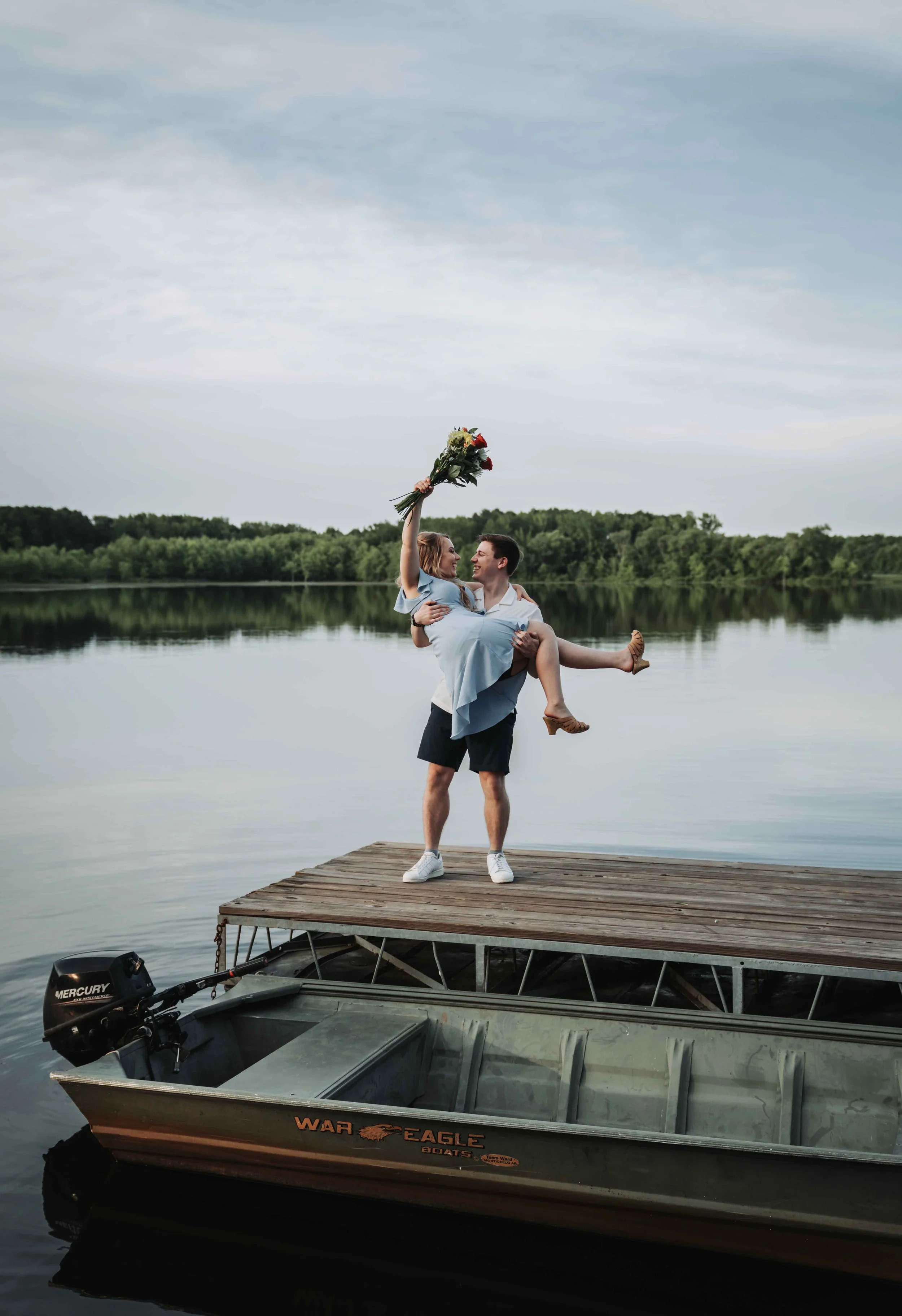 Engagement photo session at Petit Jean State Park in Arkansas