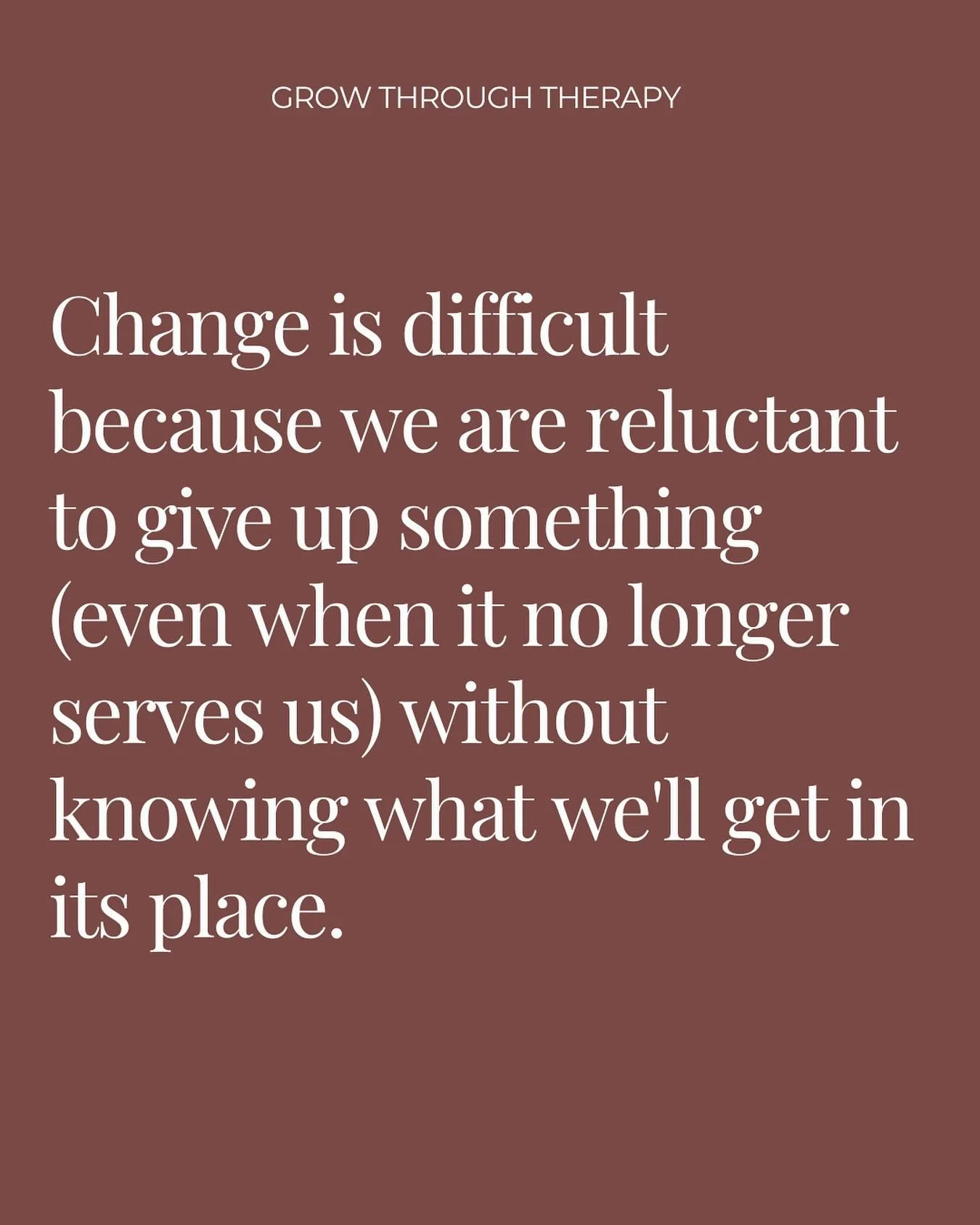 You&rsquo;re not addicted to comfort. You&rsquo;re addicted to certainty&mdash; even if it&rsquo;s killing your growth ~ 
⠀
Change is hard, not always because we&rsquo;re lazy or scared, but because our nervous system clings to familiarity. Even when
