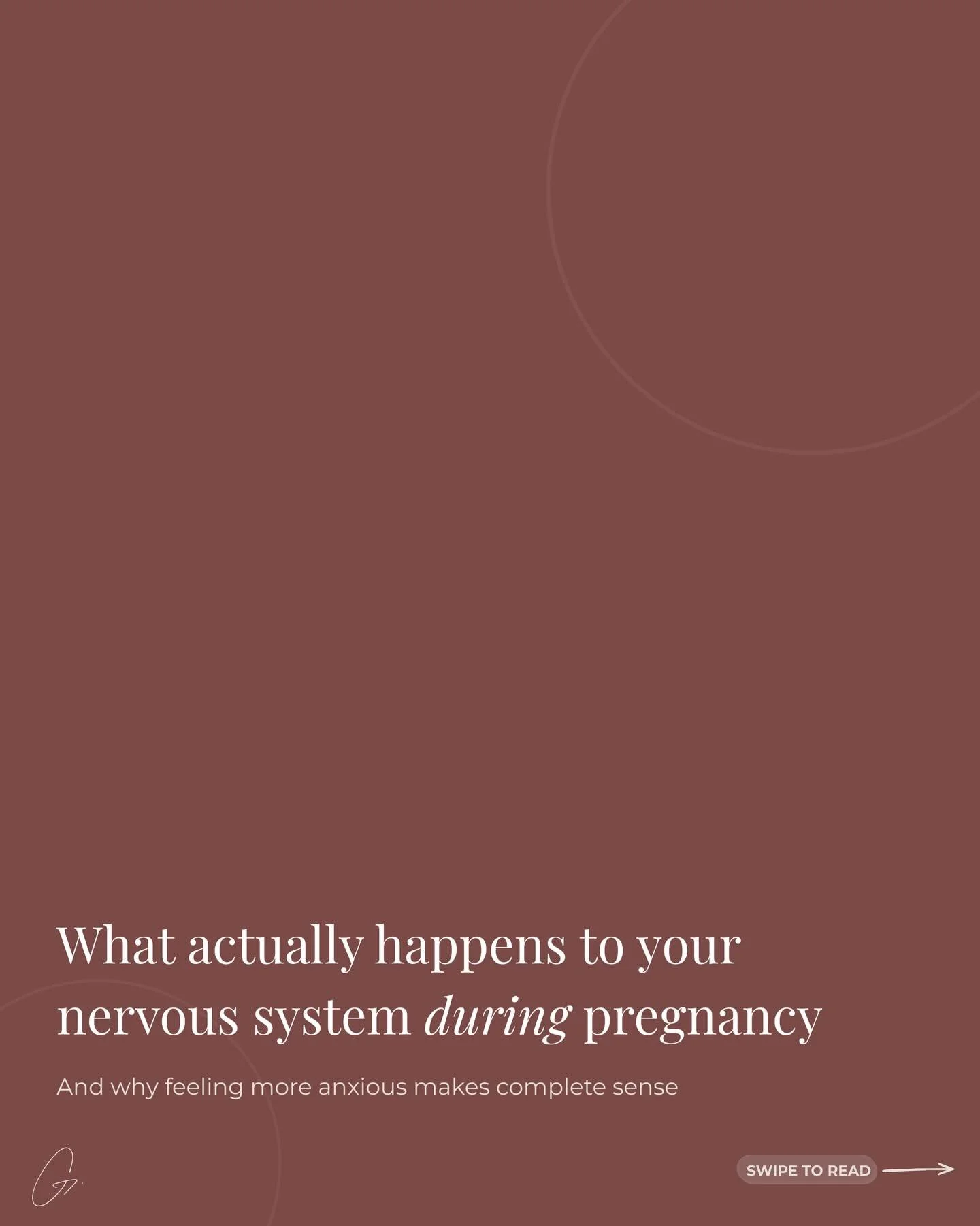 Something worth knowing about anxiety in pregnancy! 

A lot of people are told that pregnancy should feel calm. Peaceful, even. So when anxiety ramps up, it&rsquo;s easy to assume something is wrong with you.

Here&rsquo;s what&rsquo;s actually happe
