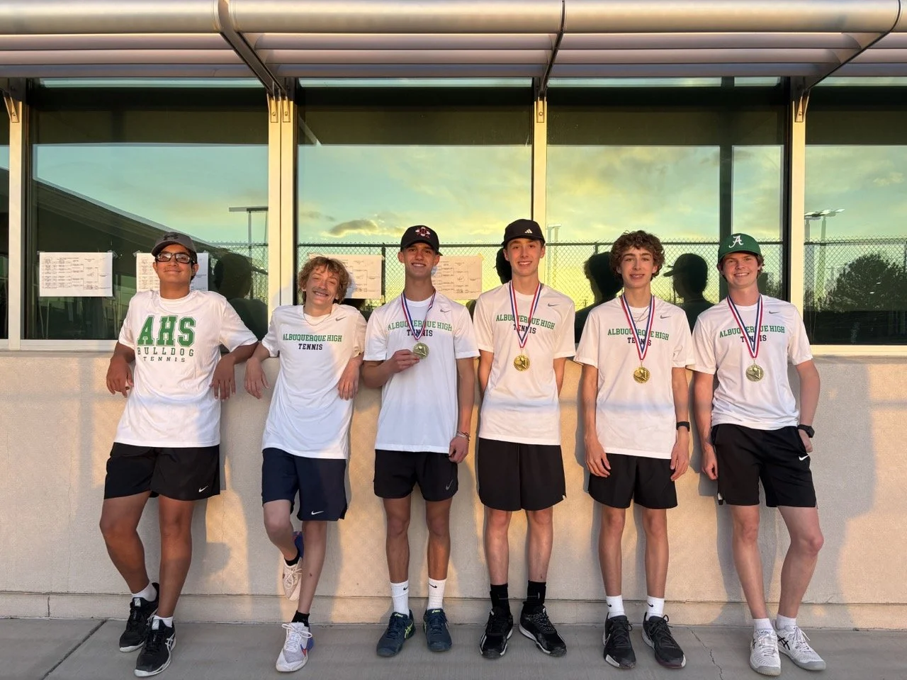 APS Singles, from left to right: Misha Peters (runner up, #5), Jasper Pakroo (runner up, #7), Mitchell Rocca (champion, #1), Cristian Olson (champion, #2), Julian Olson (champion, #3), Cormac White (champion, #4)