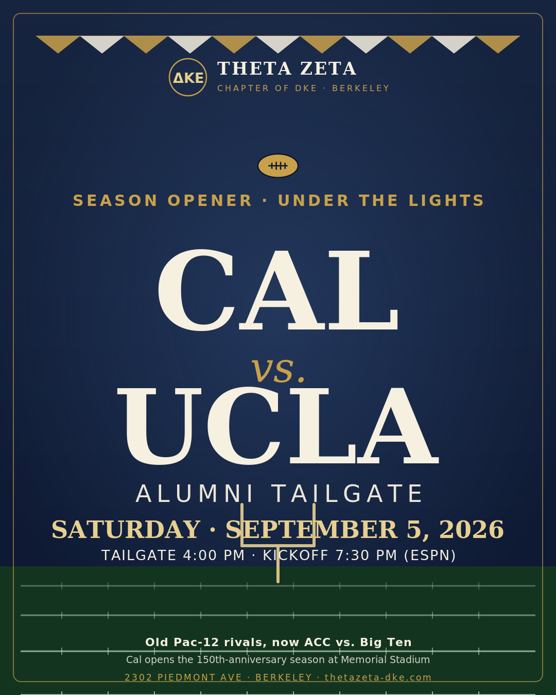 Theta Zeta - Cal vs. UCLA Alumni Tailgate (Sep 9th)