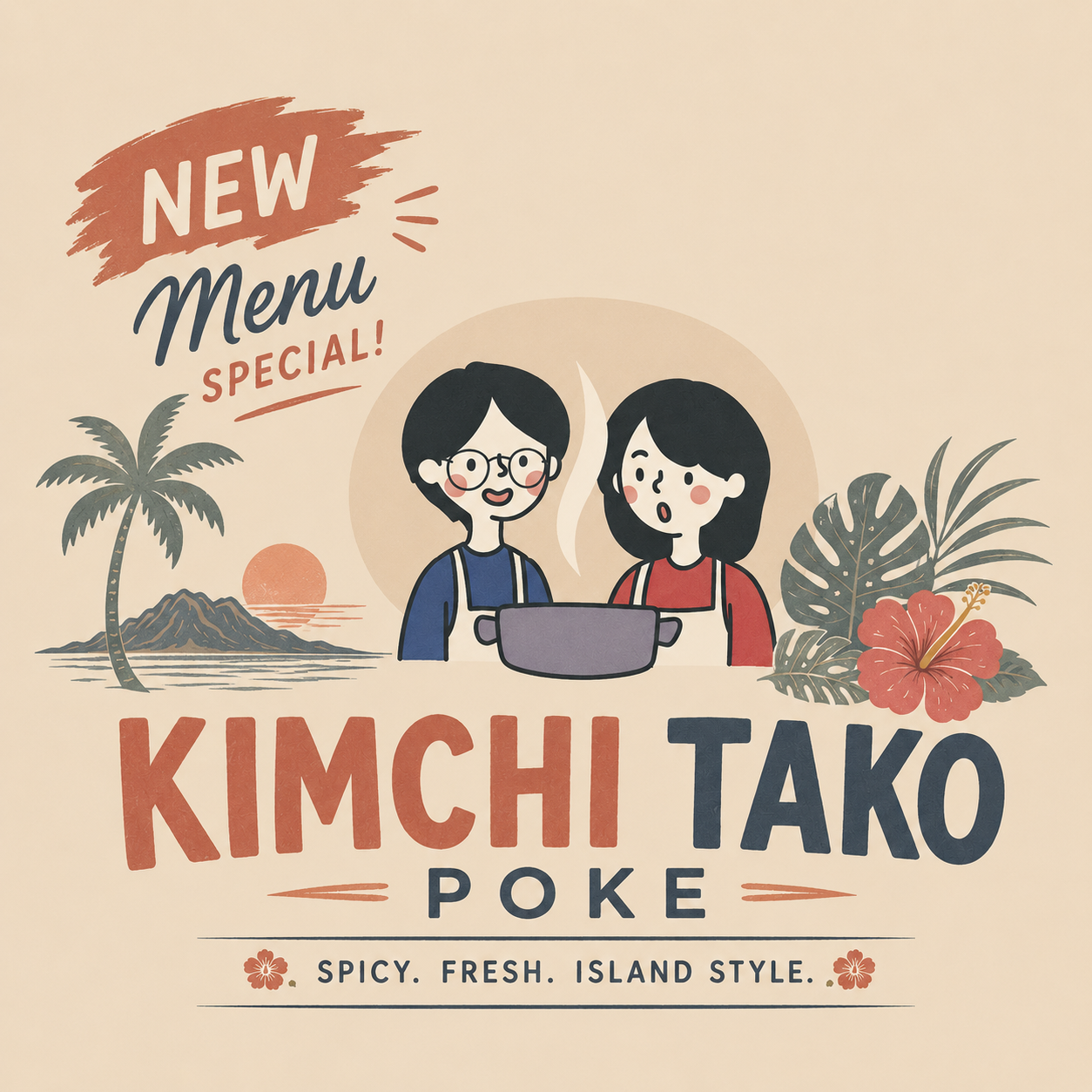Kimchi Tako Poke