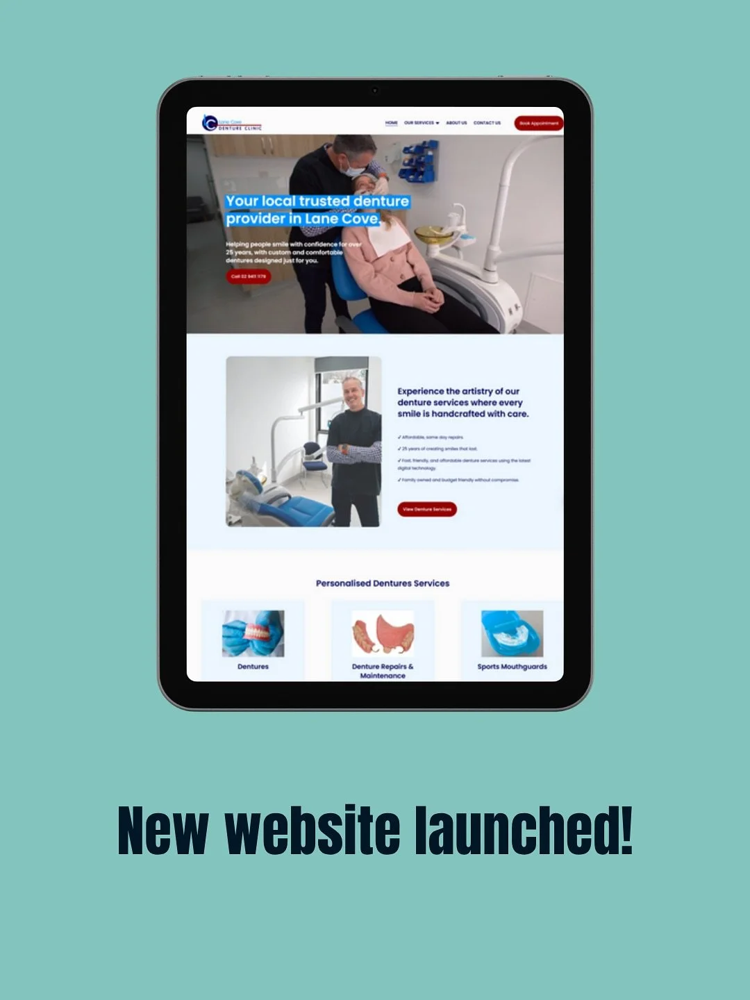 š New Website Launch!
Say hello to the fresh new face of the Lane Cove Denture Clinic š»āØ
We’ve just launched their brand new website — designed to be modern and professional, and easy to use on any device. Our goal? To help people fee