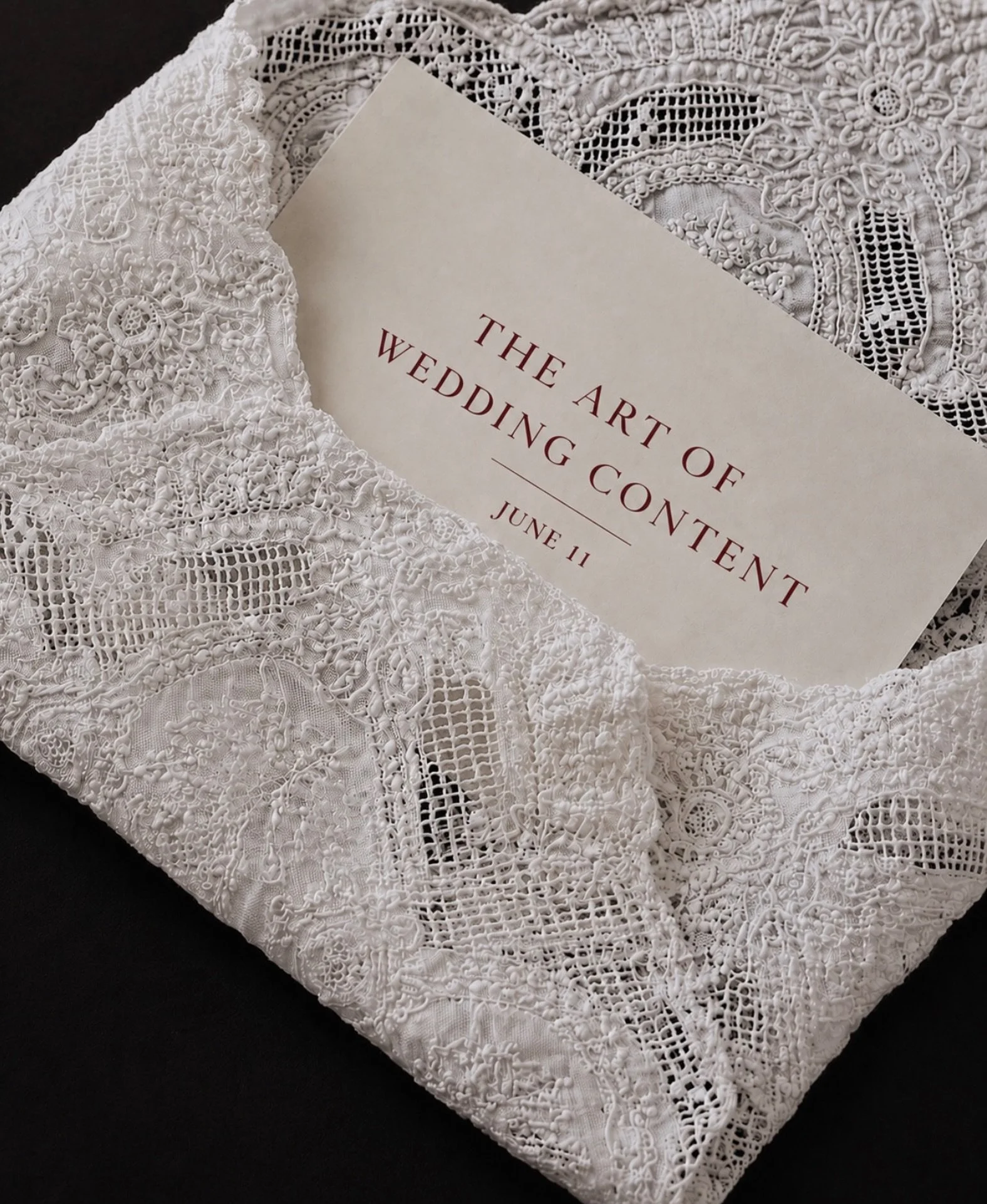 The Art of Wedding Content. June 11. 
To join the waitlist to keep up to date it&rsquo;s linked in my bio. 💅🫶🏻