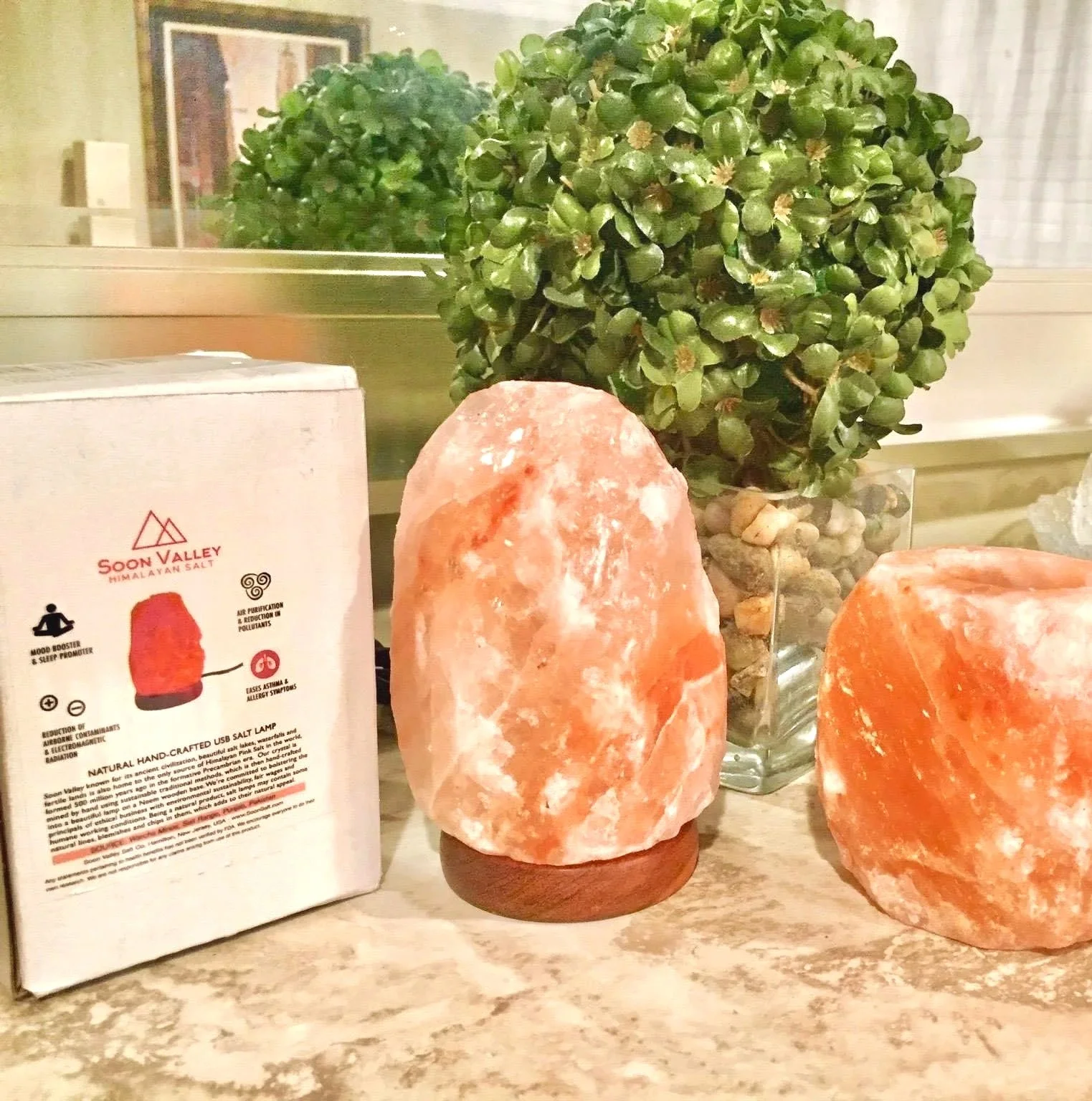 Glow crystals shown with box for goodie bags or party favors