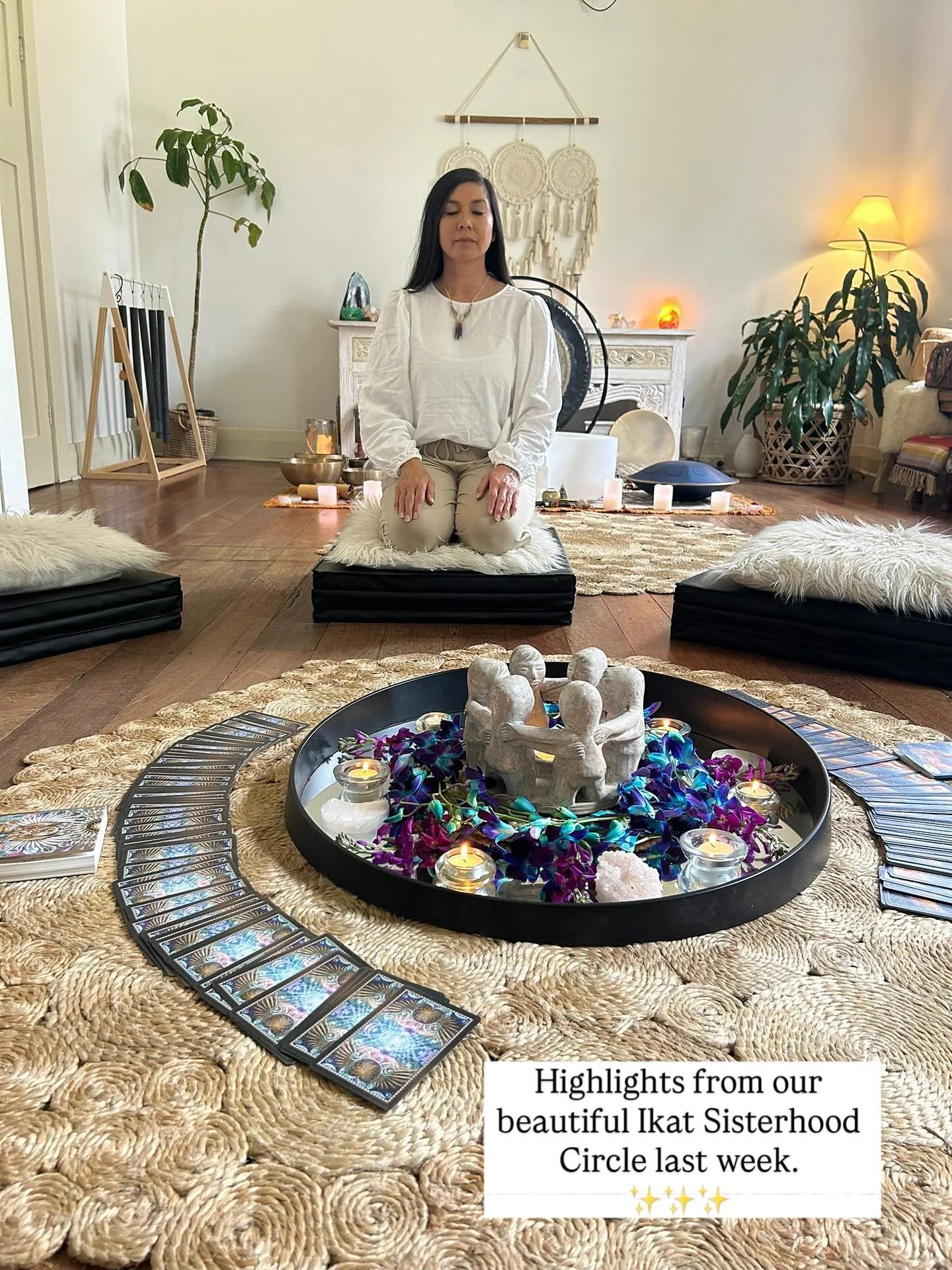 Some highlights from our beautiful Ikat Sisterhood Circle last weekend. 

It&rsquo;s always such a privilege to come together with my dear Soul Sister @emora_suara_sound  to co-create such a sanctuary of healing, nuturing  and peace for our sisters i