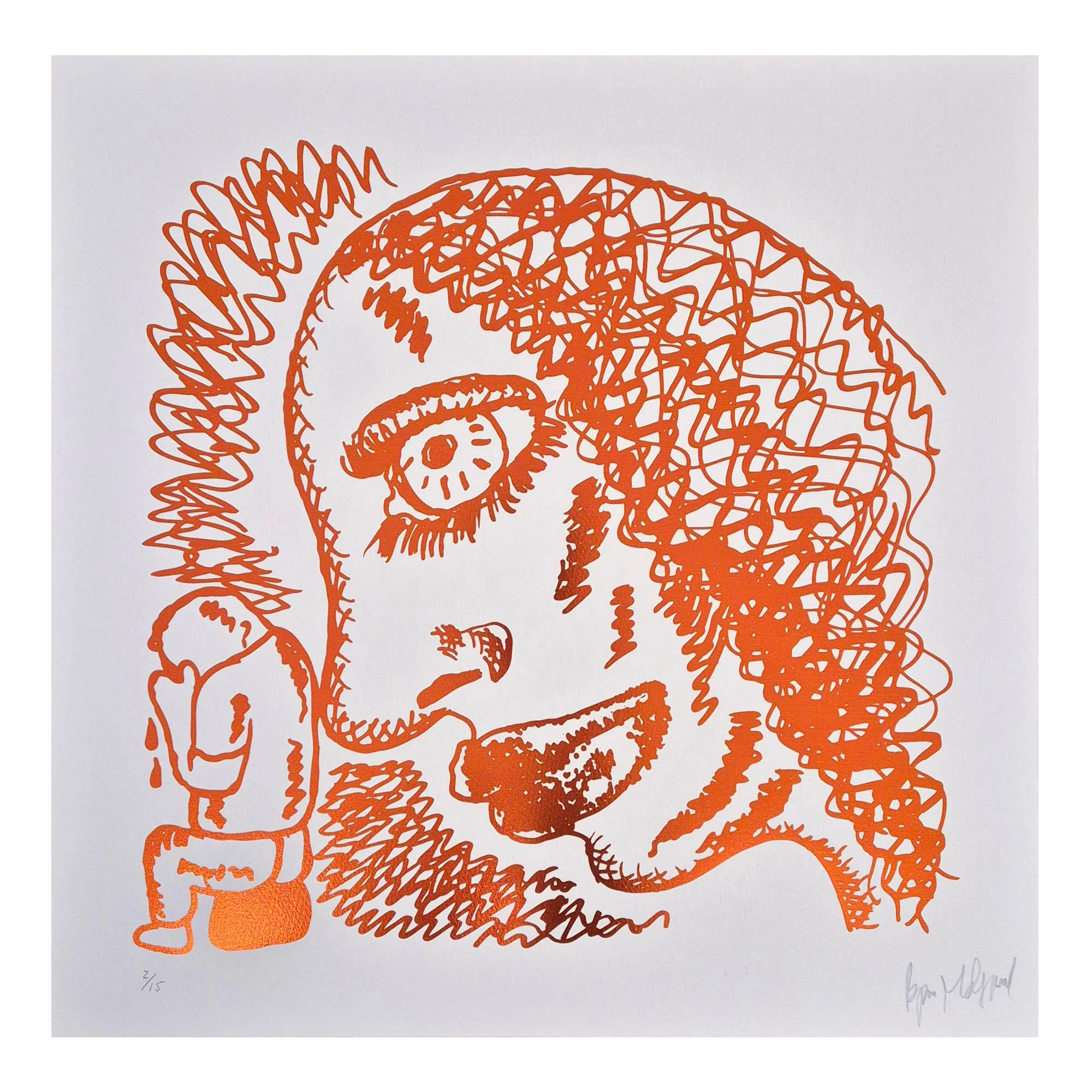 Bjarne Melgaard - Untitled orange
