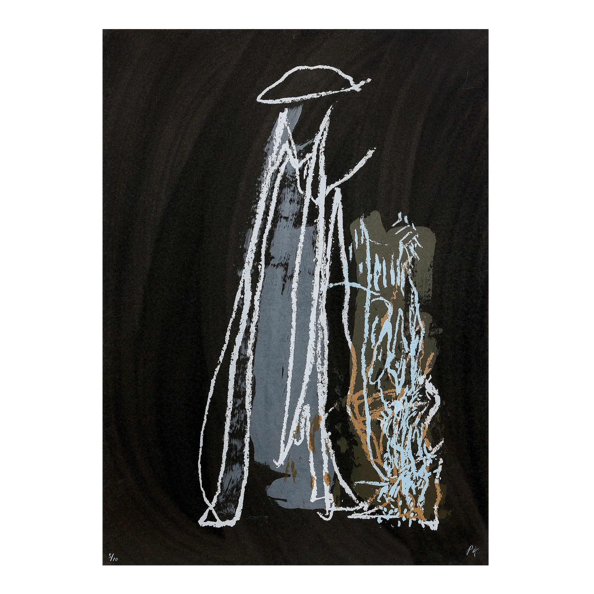 Per Kirkeby - U.T. (sort medium)