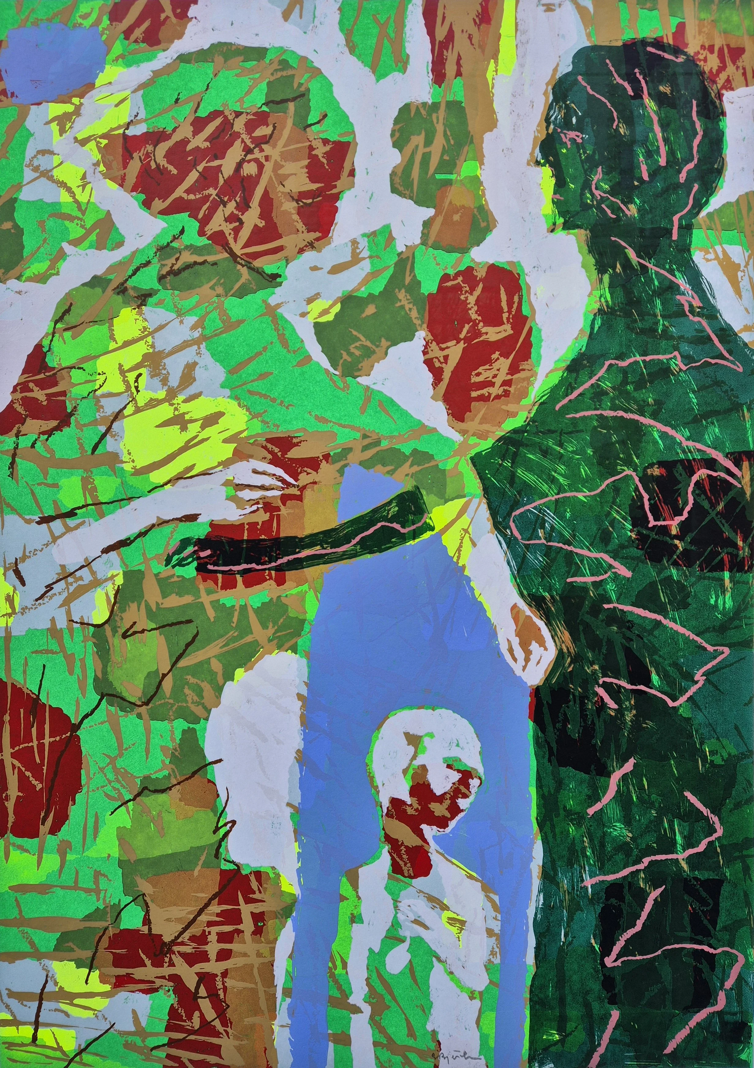 En varmere vind V
Silketrykk, variasjon