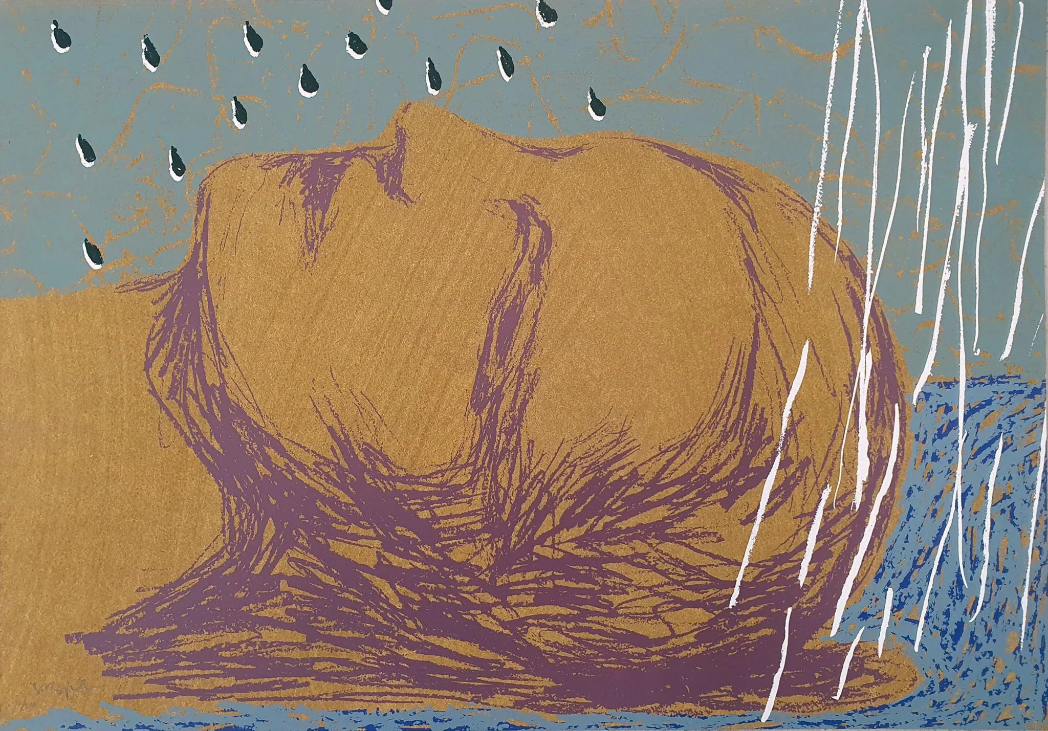 Hvilende hode
Silketrykk