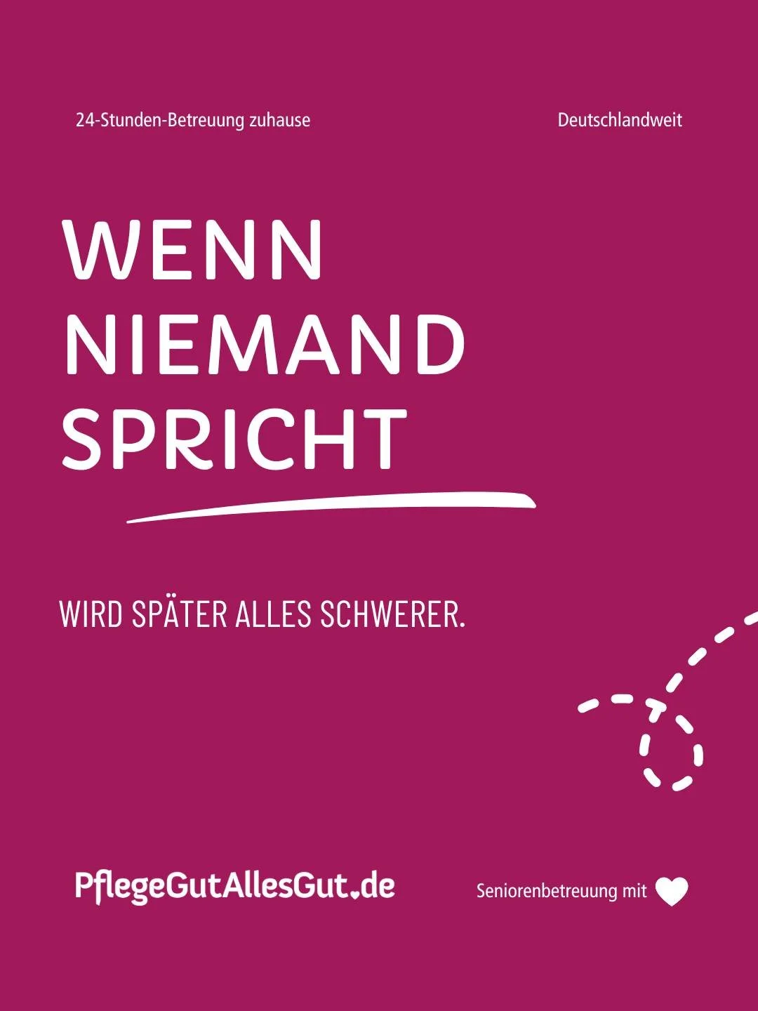 Wir reden &uuml;ber alles.
Nur oft nicht dar&uuml;ber, was passiert, wenn irgendwann Unterst&uuml;tzung gebraucht wird.

Viele Familien schieben solche Gespr&auml;che lange vor sich her &mdash; aus Unsicherheit, R&uuml;cksicht oder einfach, weil der 