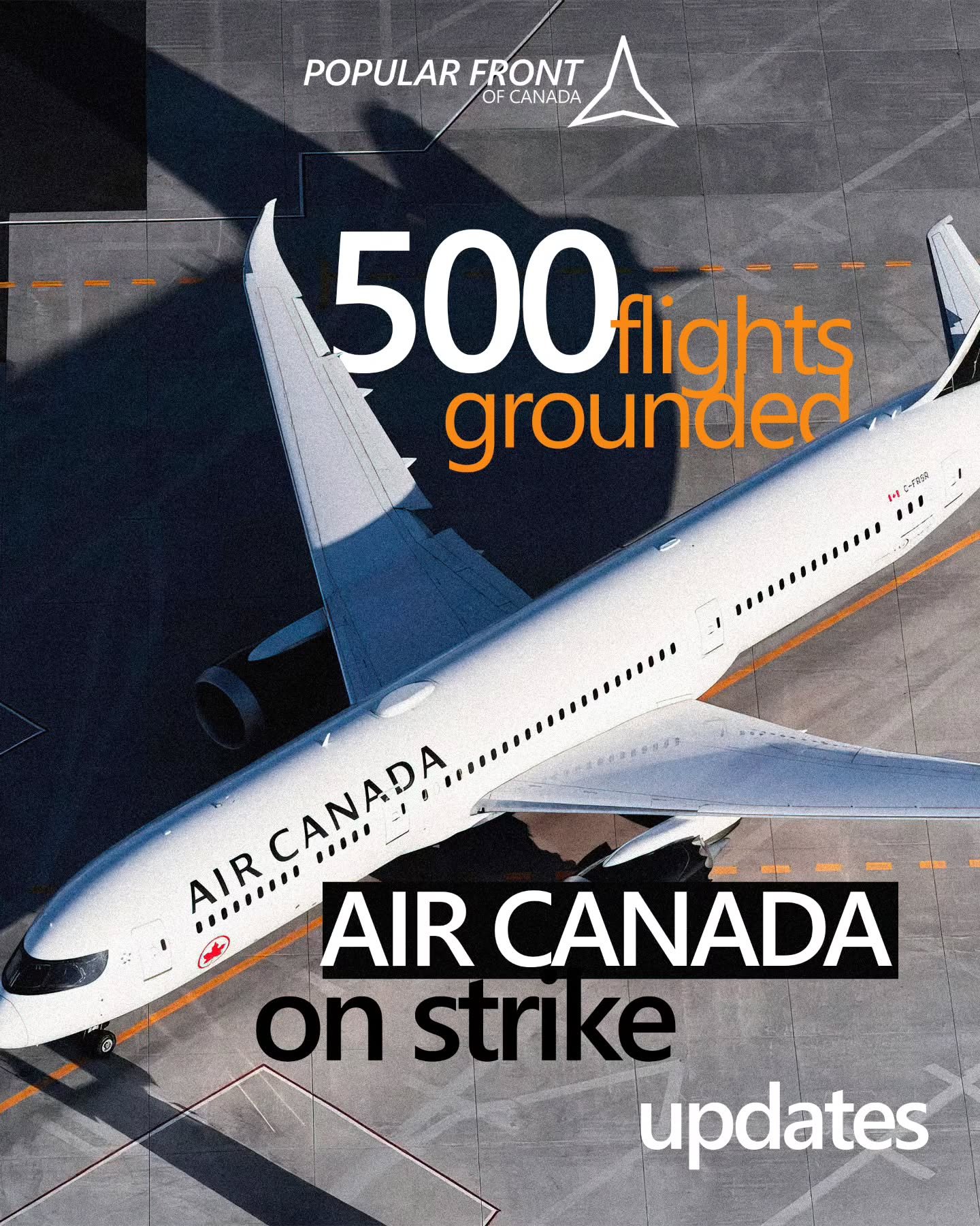 Air Canada flight attendants, represented by the Canadian Union of Public Employees (CUPE), as of today, are on a nationwide strike to protest low wages and the hours of unpaid labour that they perform each shift.

The flight attendants that keep us 