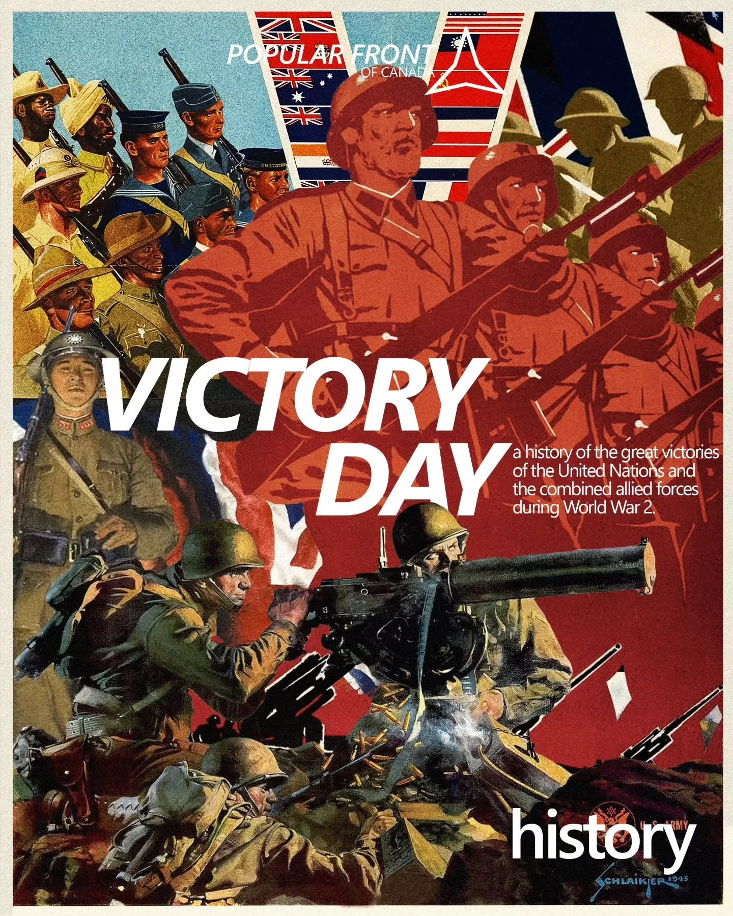 Victory Day is held on May 8-9 to celebrate the conclusion of World War 2 in Europe.

In that brief moment in time, the world's first socialist state and the world's liberal capitalist states were forced into a progressive alliance in order to confro