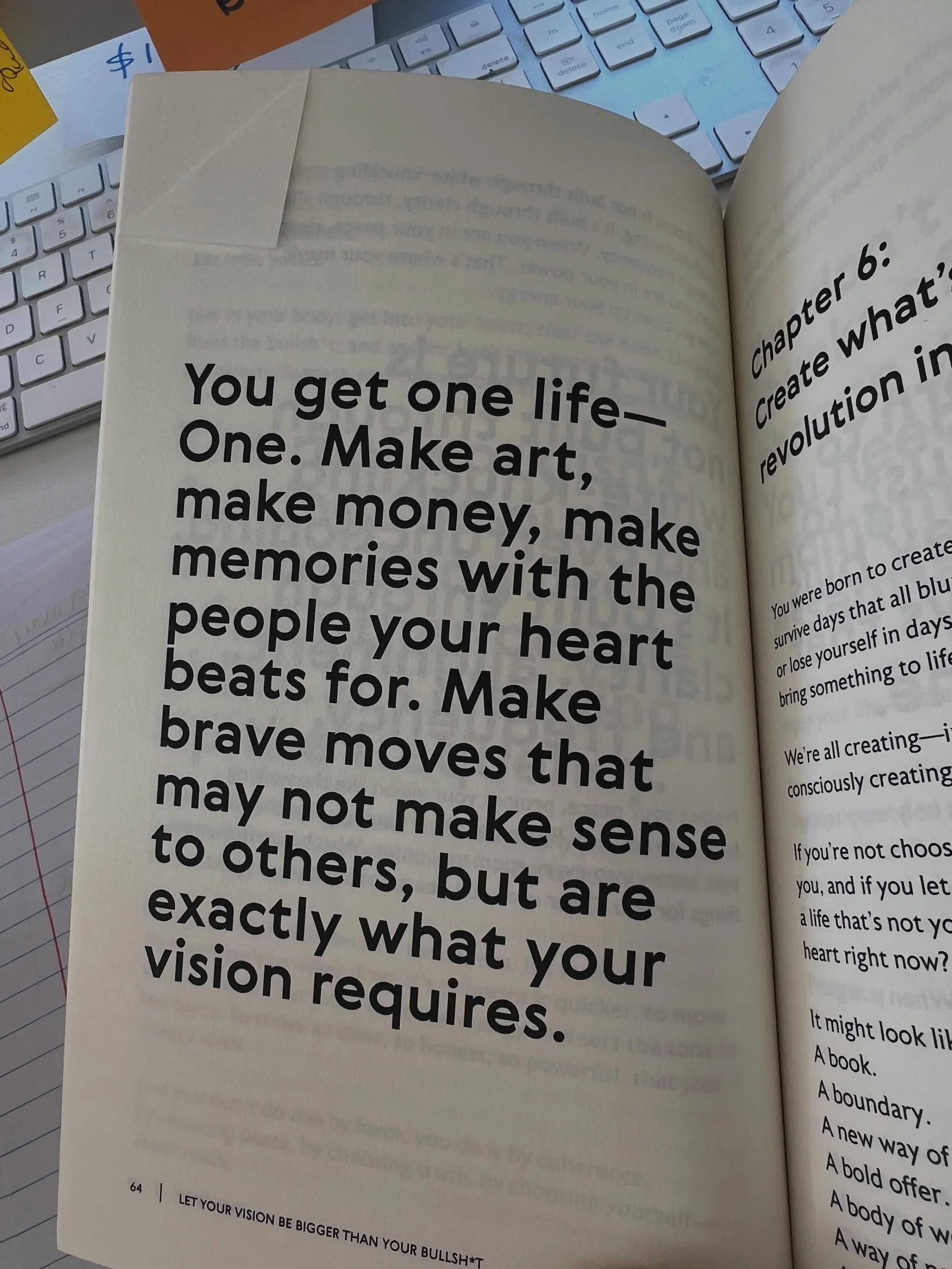 It&rsquo;s been a hot minute since I&rsquo;ve posted here.
Not because nothing&rsquo;s been happening - actually, the opposite.

I&rsquo;ve been deep in real conversations with the creatives I mentor, and I keep finding myself whipping out my own boo