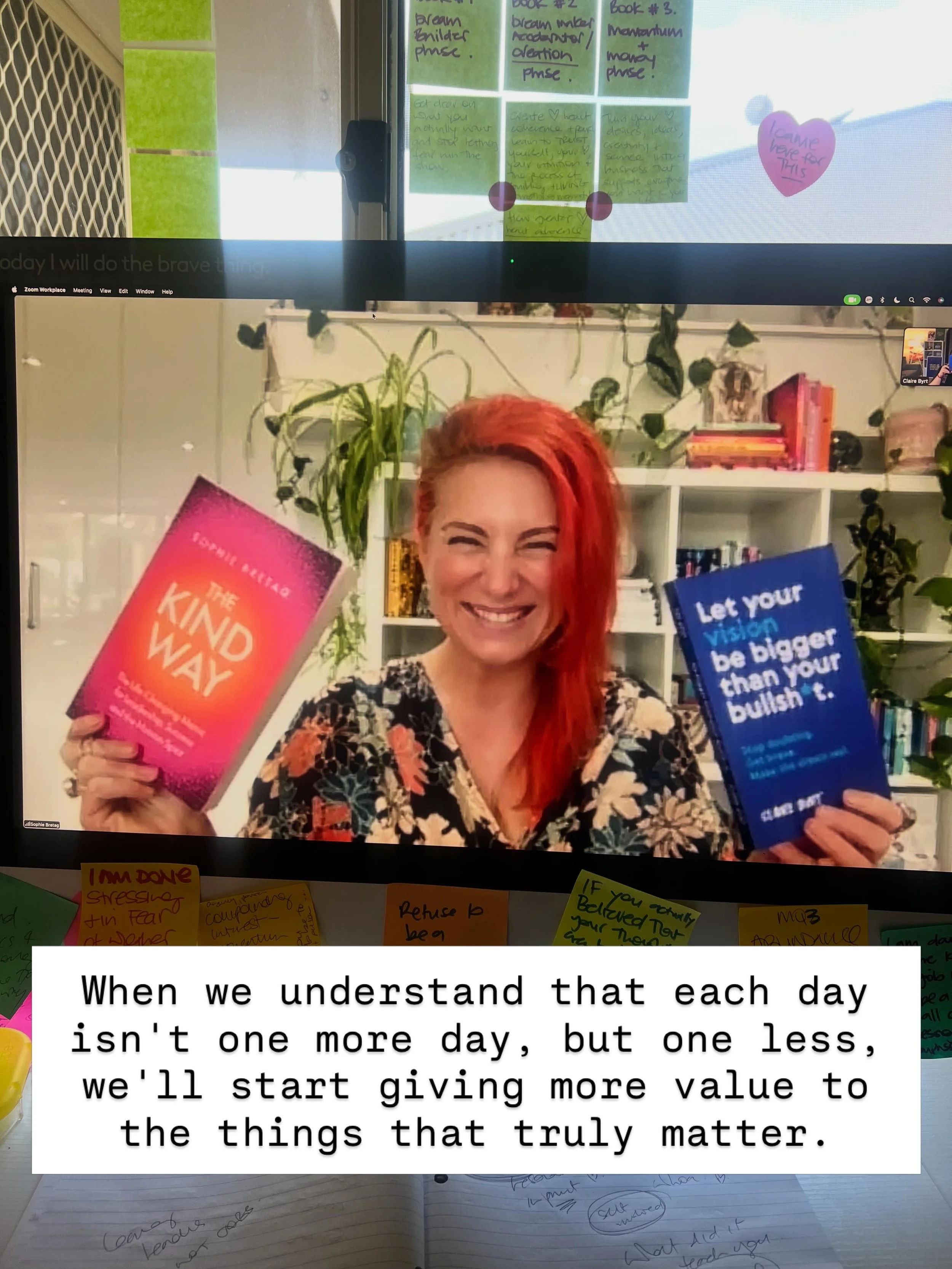 Today I had one of those conversations that stays with you.

I spent some GLORIOUS time recording an upcoming episode of the Dream Makers Podcast with @sophiebretag talking about leadership, business, kindness, courage, being mama and maker, and what