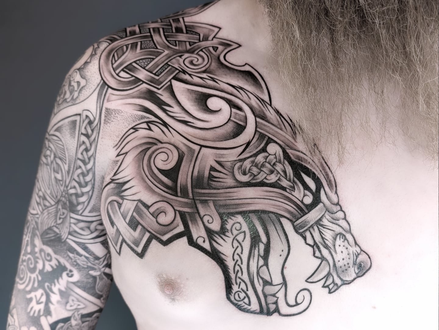 #celtictattoo #wolftattoo #inked #tattoo