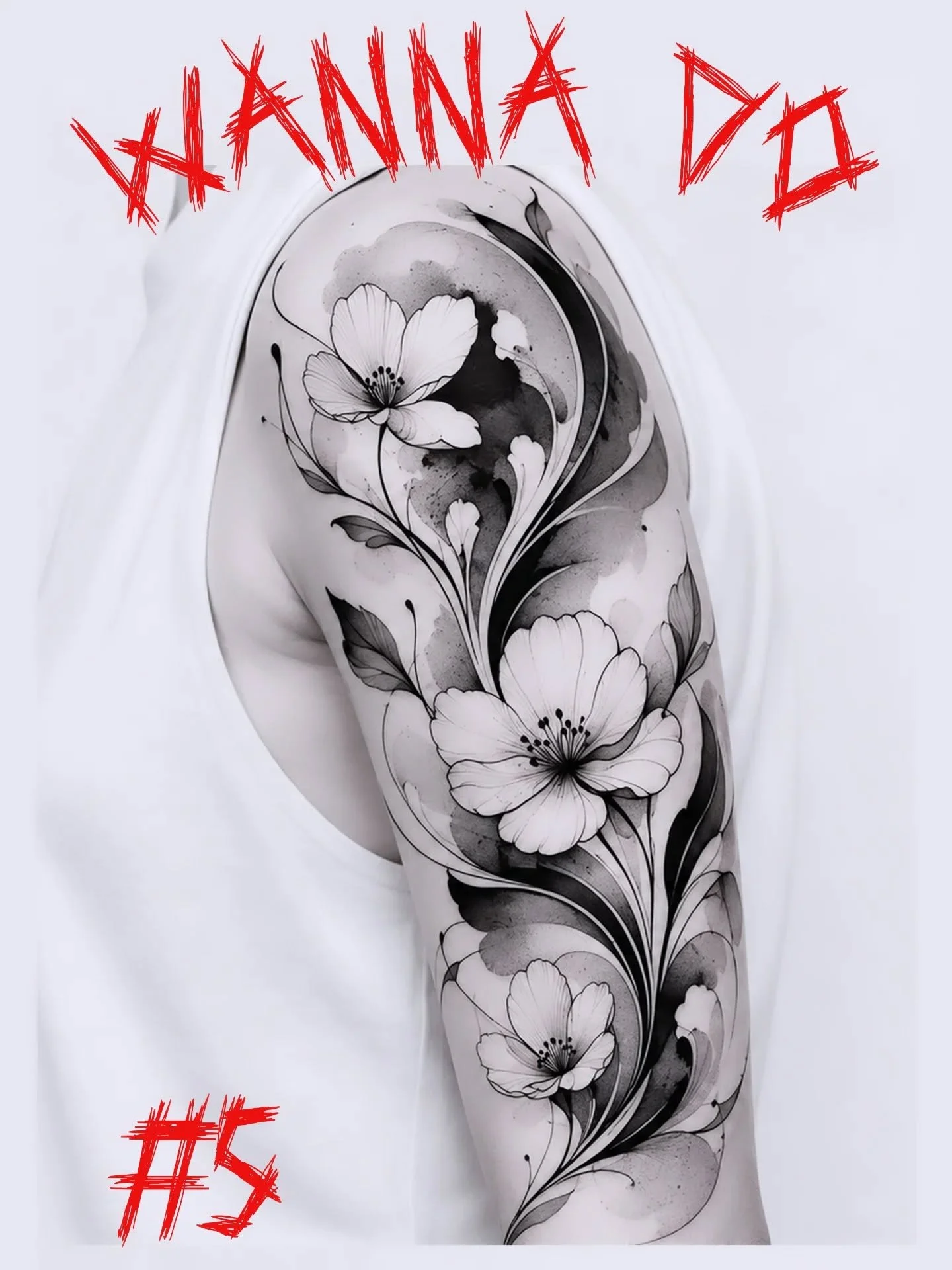 Mein neuestes WANNA DO. Bei Interesse einfach melden 😀 
#wannadotattoo #blackandgreytattoo #flowertattoo
