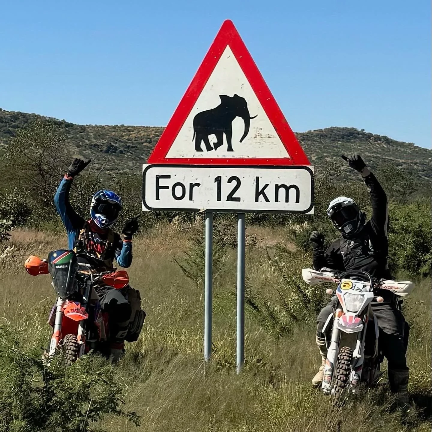 Namibia, motorbike tours, Elephants, Namibia motorbike tours