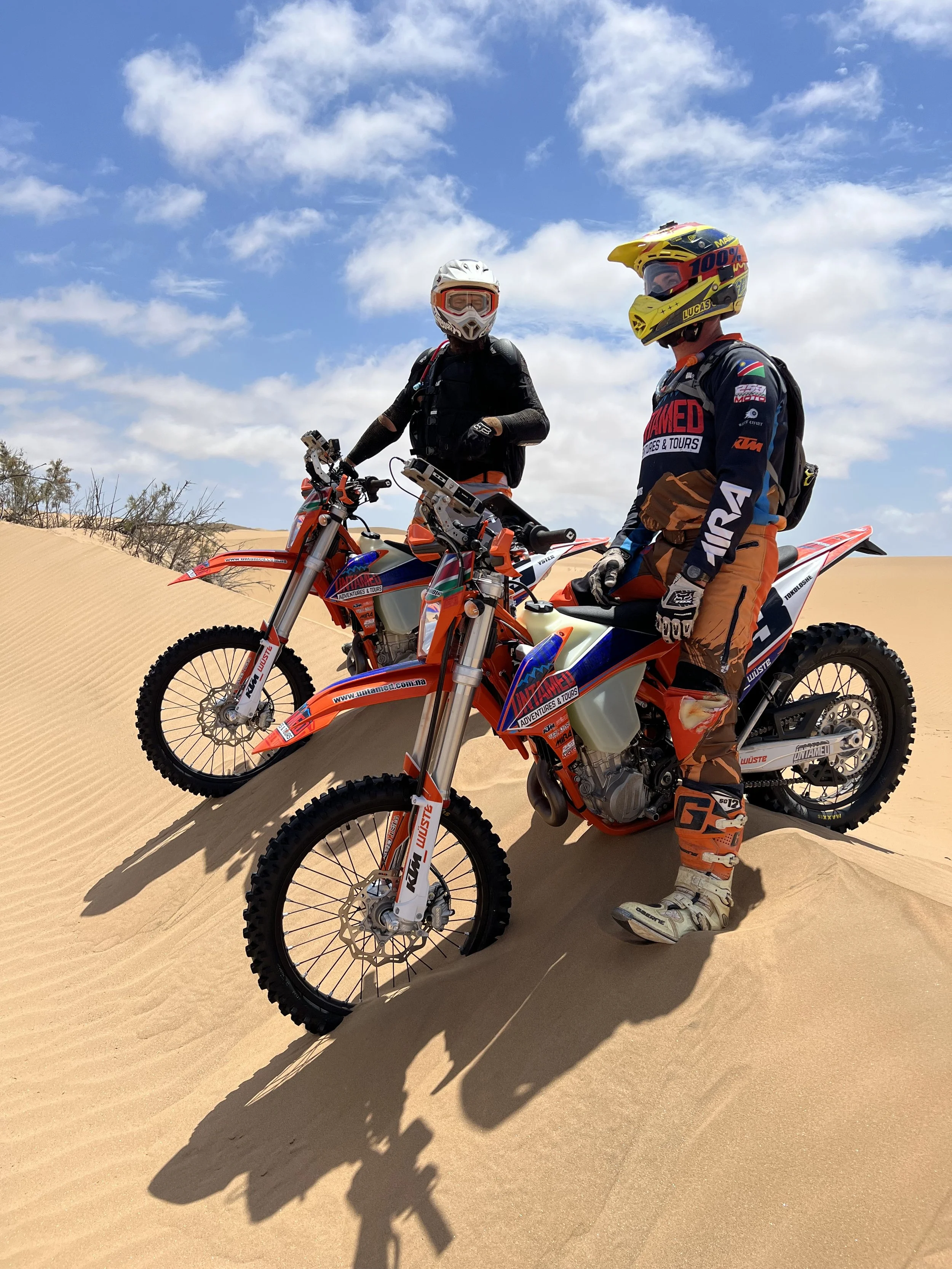 Namibia, motorbike tours, KTM 500, dunes, Off road, enduro, Namibia motorbike tours
