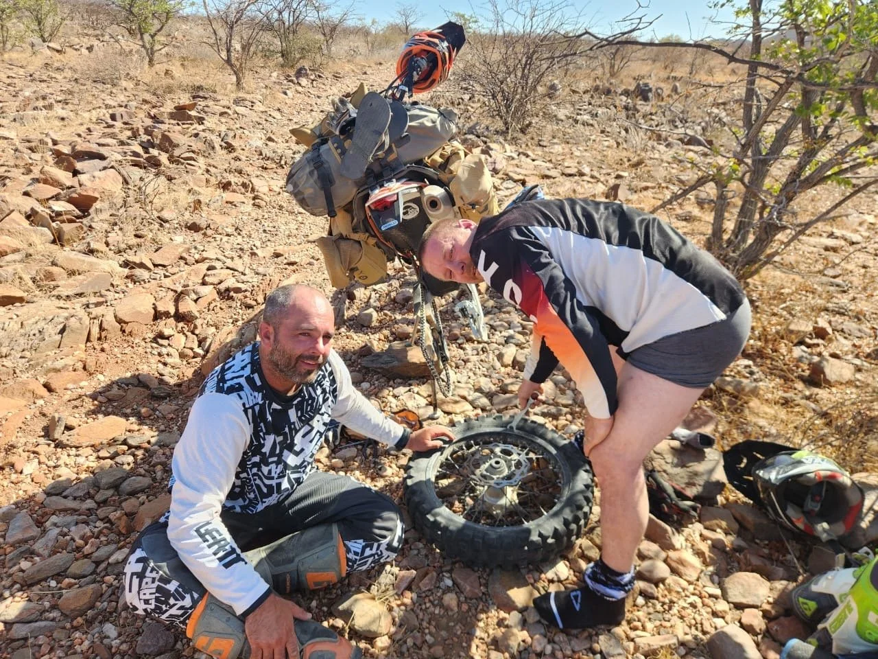 Namibia, motorbike tours, KTM 500, Locals, Namibia motorbike tours