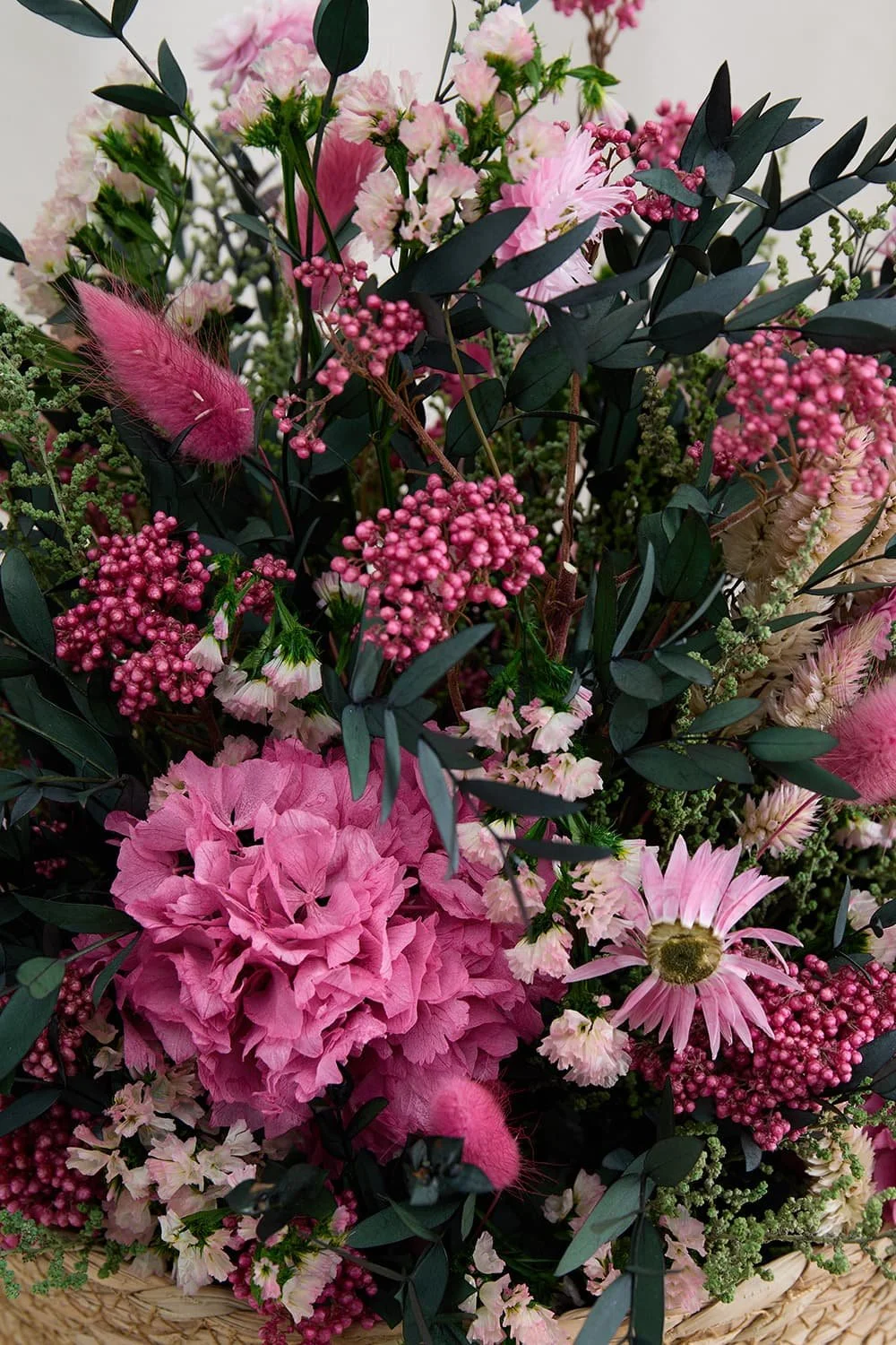 Cesta de Flores Preservadas a domicilio España