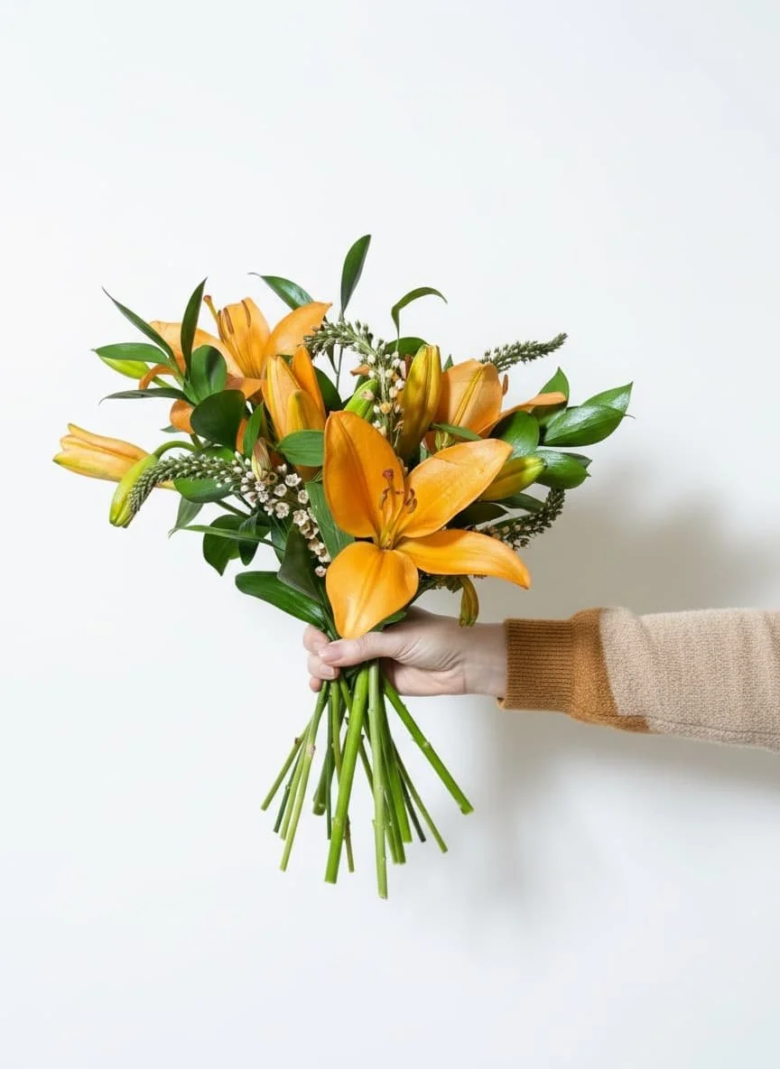 Ramo de Temporada - Tonos Naranjas
