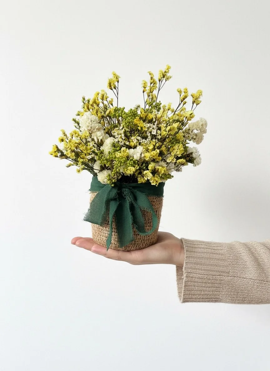 Cesta de flores preservadas | Betty and Brooke