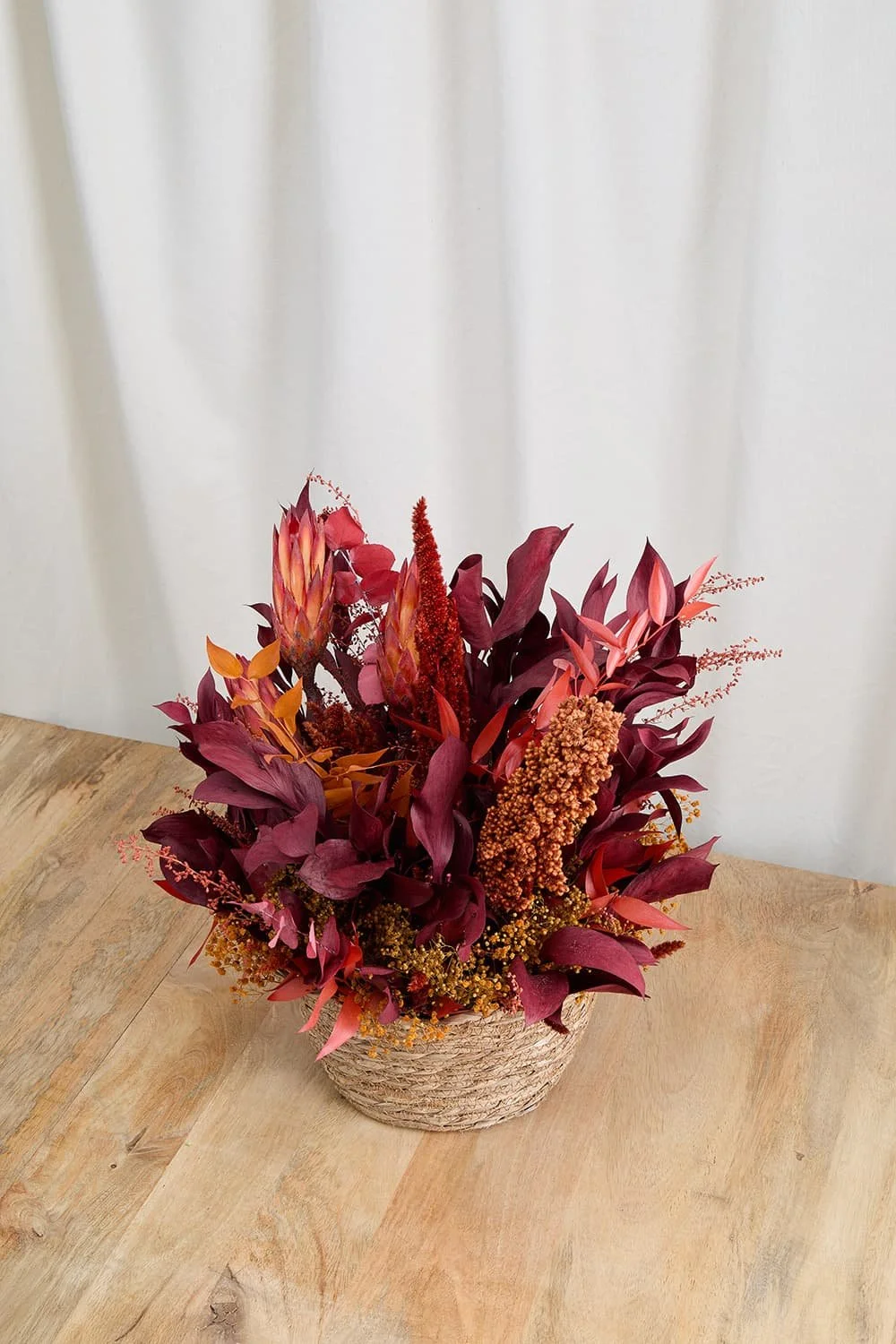 Cesta de Flores Preservadas a domicilio España