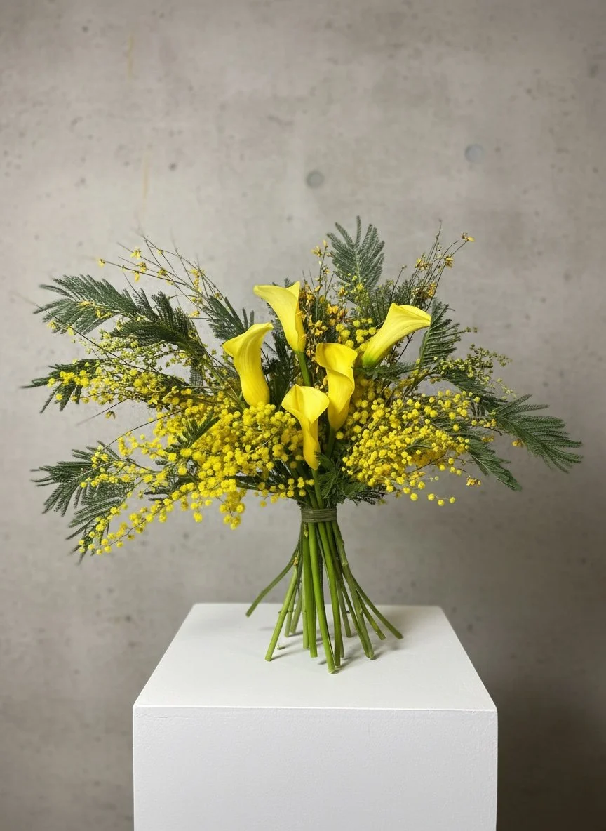 Ramo de Flores de Temporada  - Tonos Amarillos