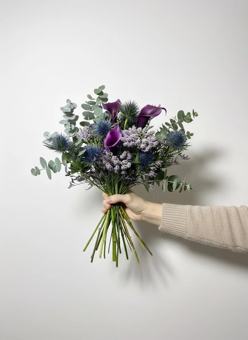 Ramo de Temporada en Tonos Morados