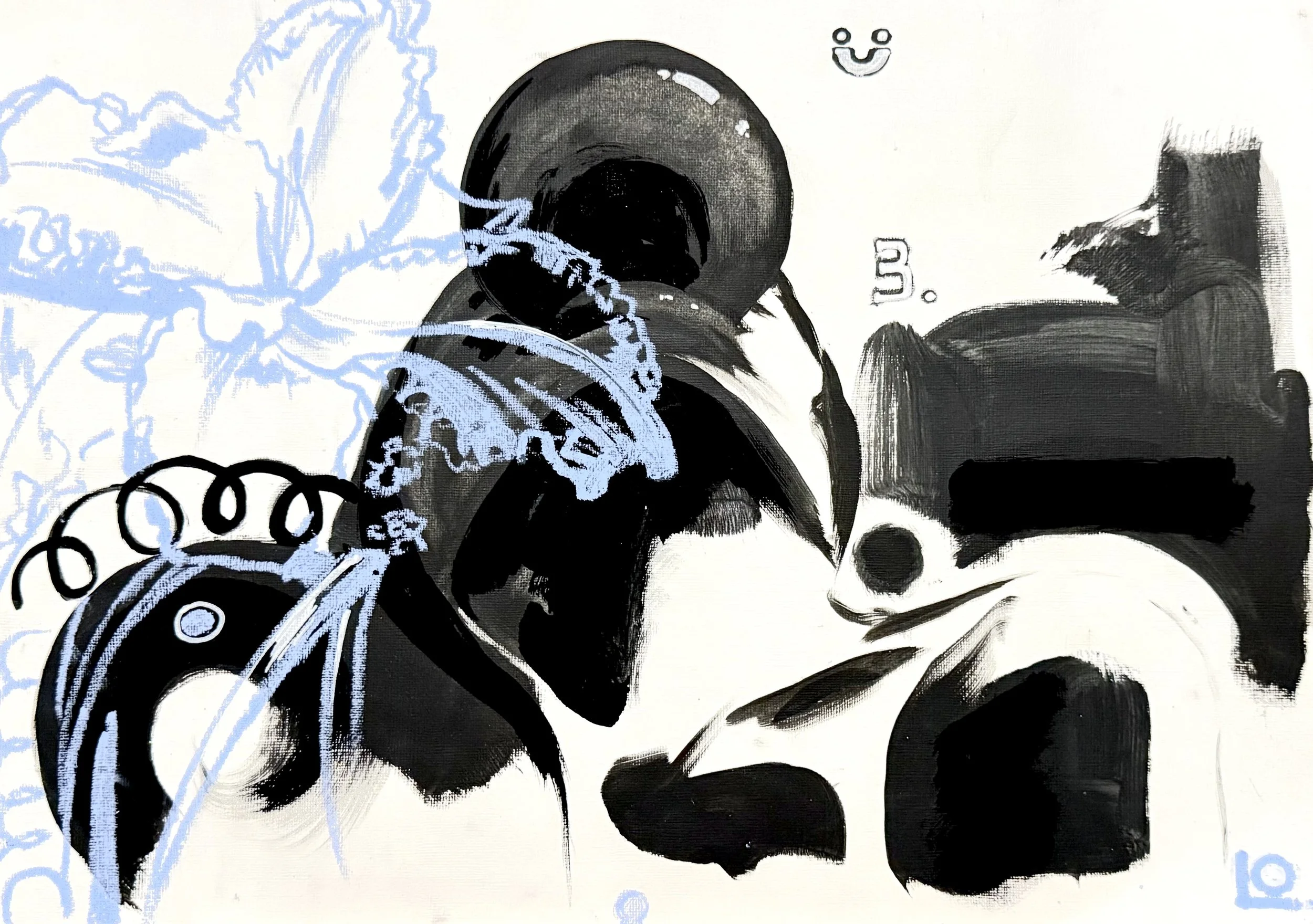 Delusion. Oil paint, Vantablack, oil stick. 2024 30-40cm..JPG