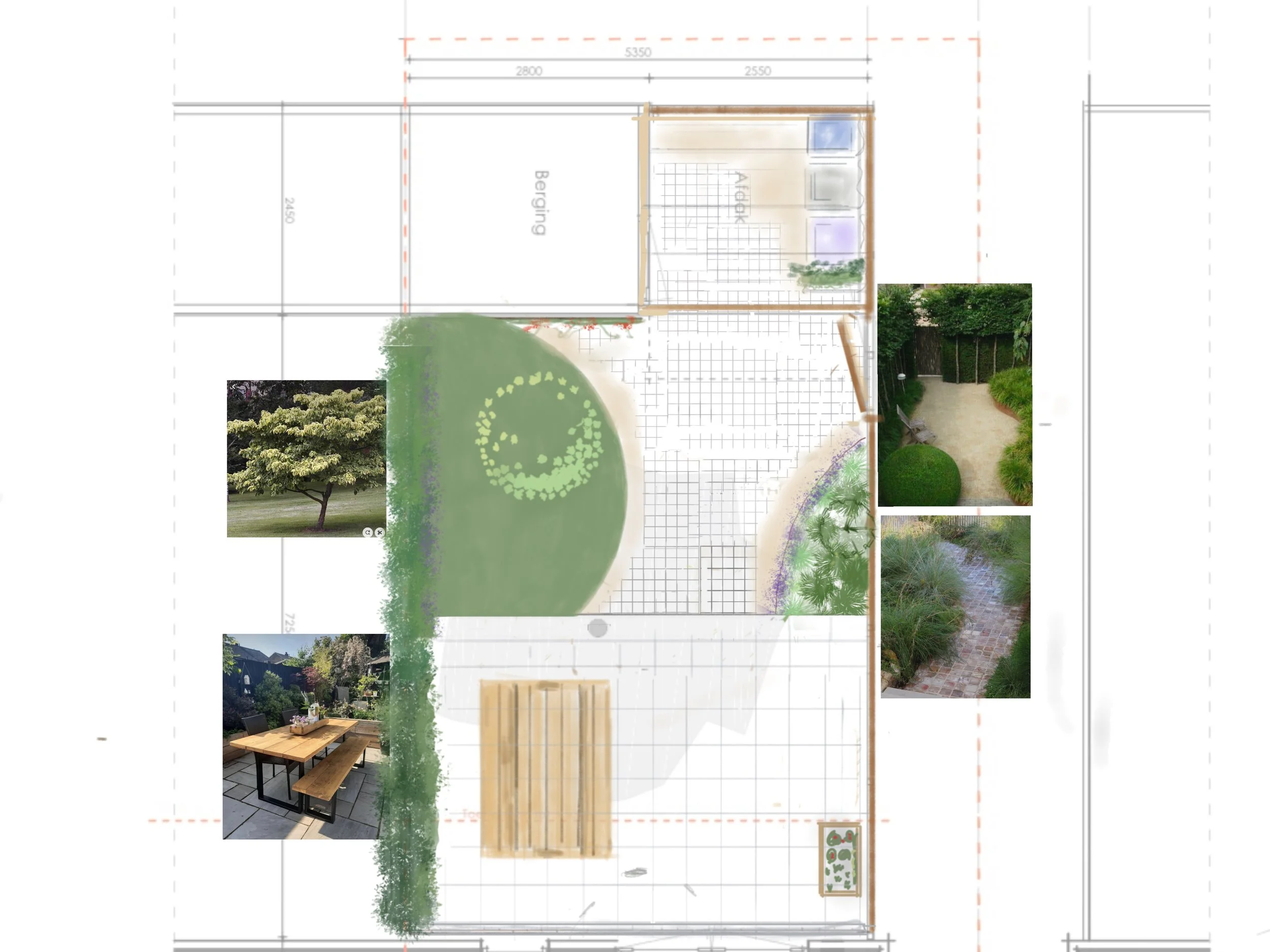 Praktische, groene en wateropvangende tuin