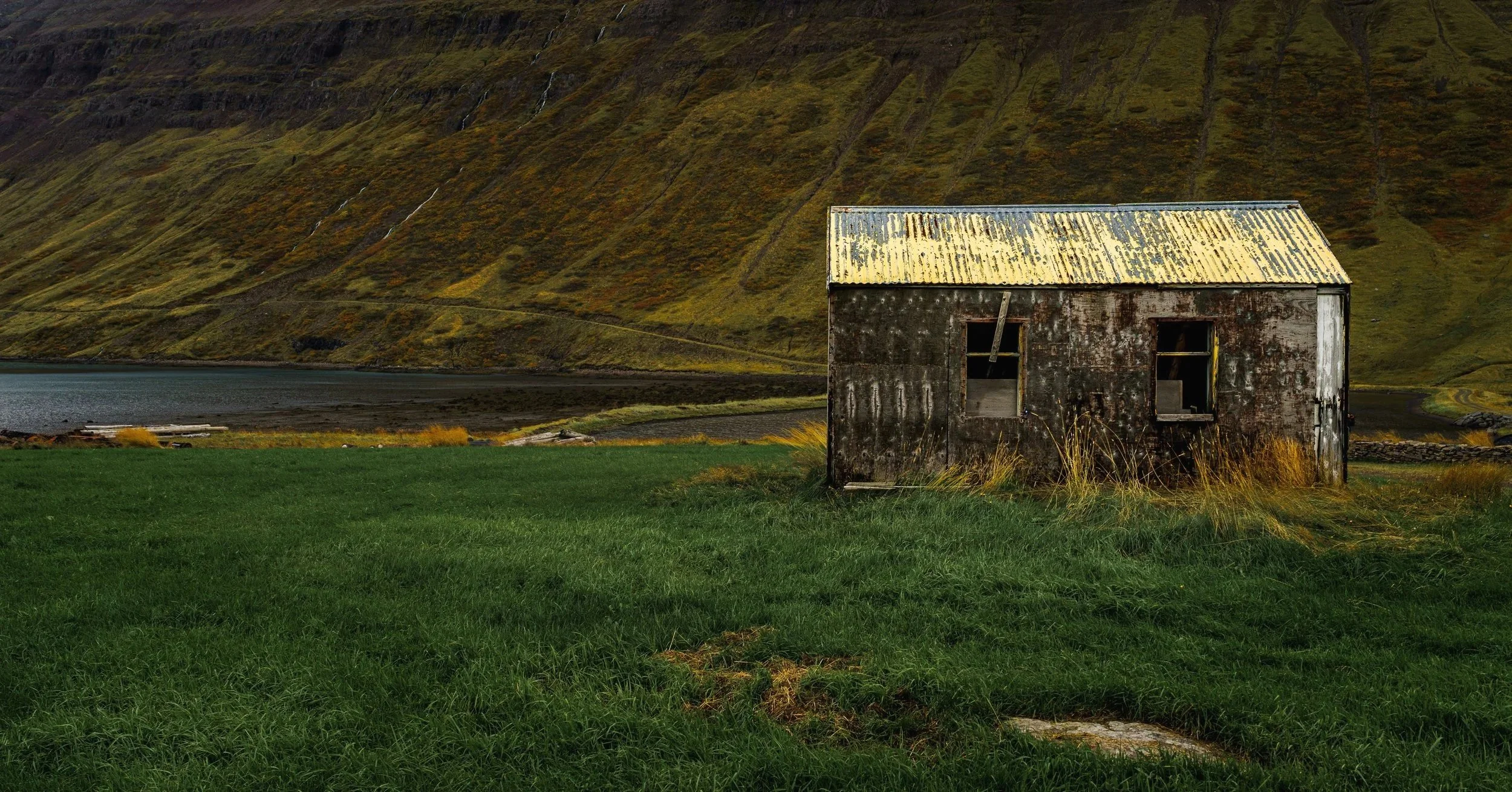 Abandoned Icelandic cabin. West Fjords.