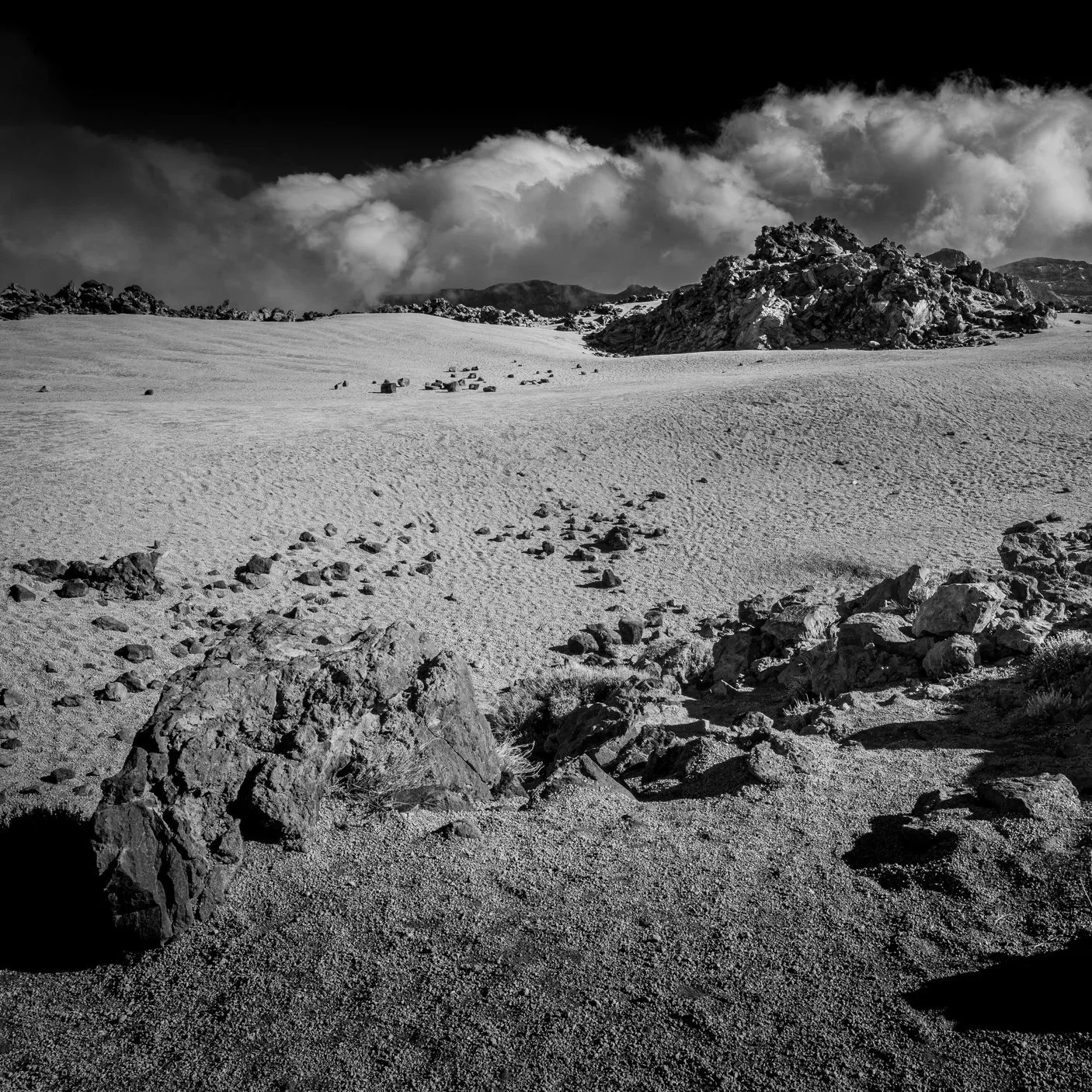 Las Canadas in B&amp;W