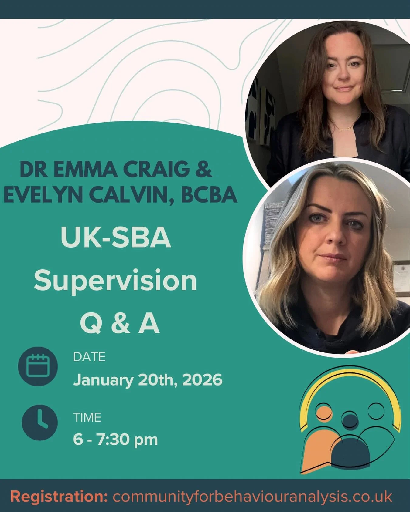 Our first event of 2026! 🎉 

Join us to discuss the UK-SBA Supervision Standards. Whether you are a BCBA, UKBA or a student needing supervision queries clarified then feel free to submit any questions or scenarios you have. We will give a brief over