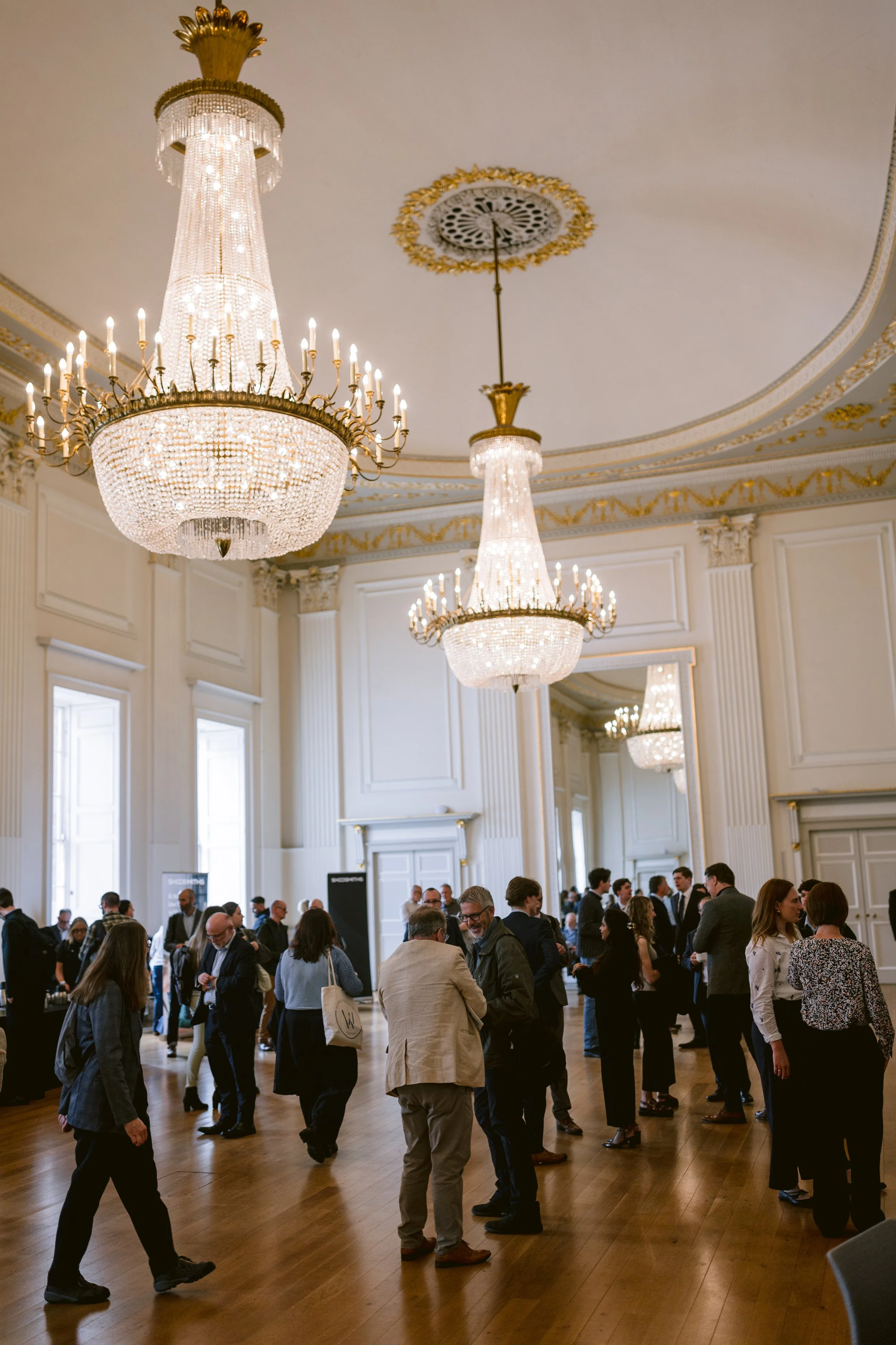 Networking break in the ballroom