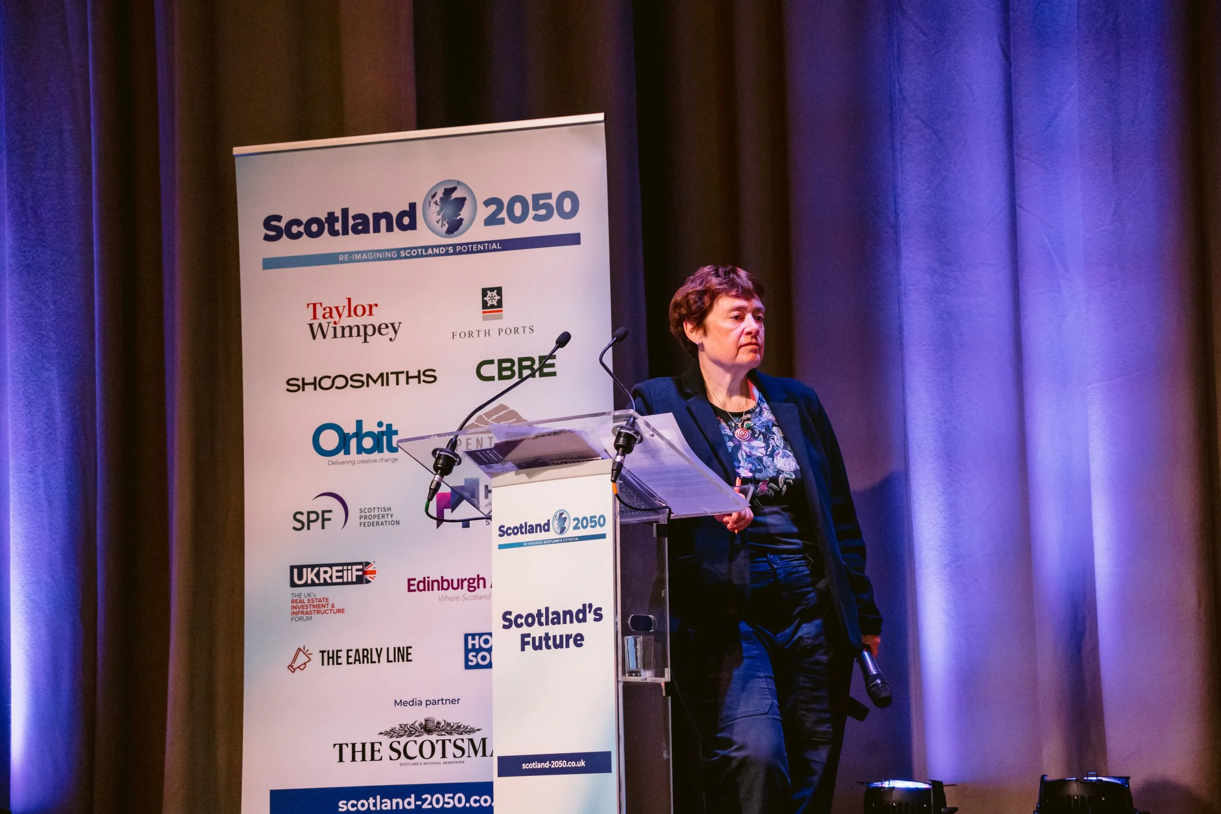 Sarah Boyack, Former MSP for Lothian chairing the Energy and Connectivity panel