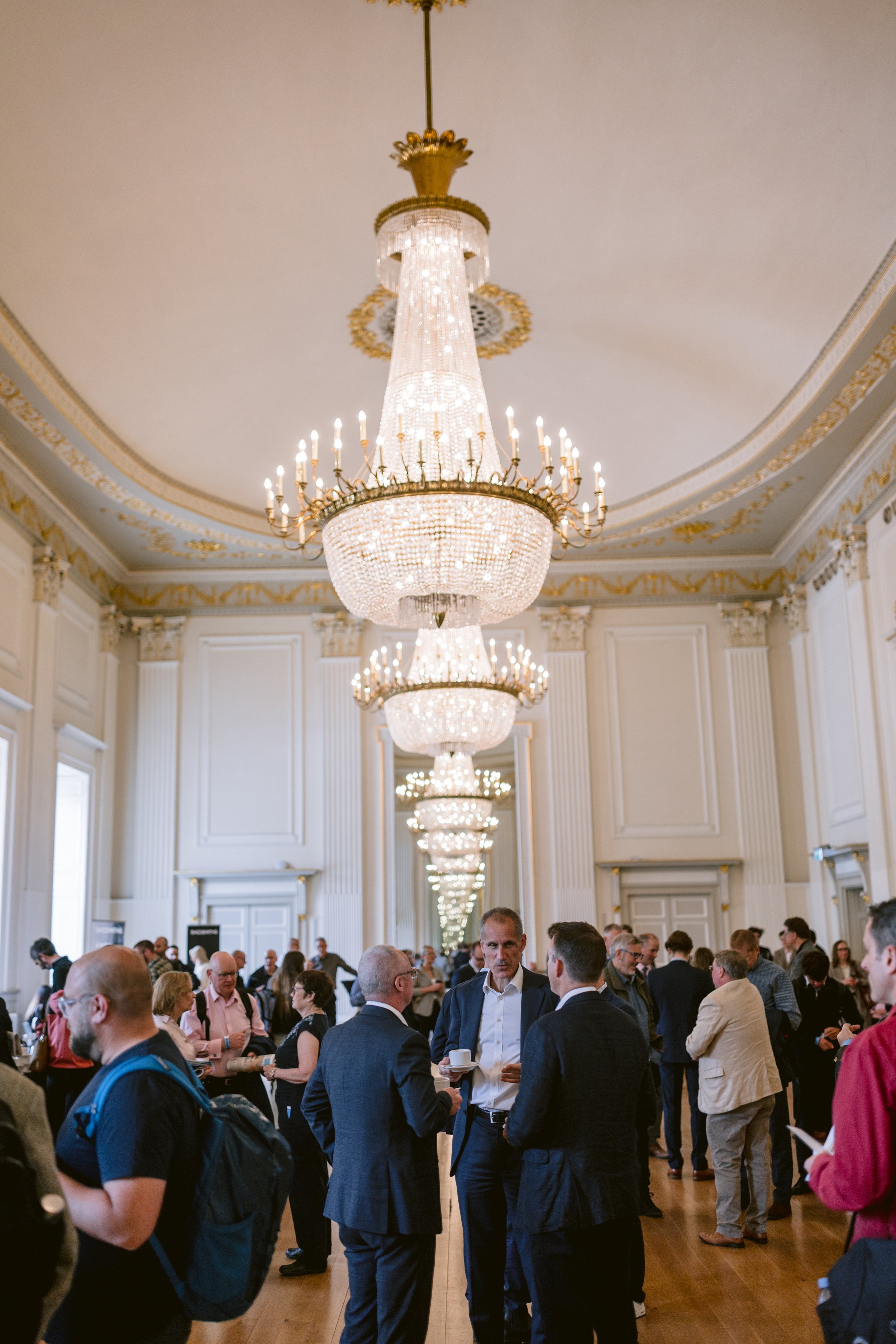 Networking break in the ballroom