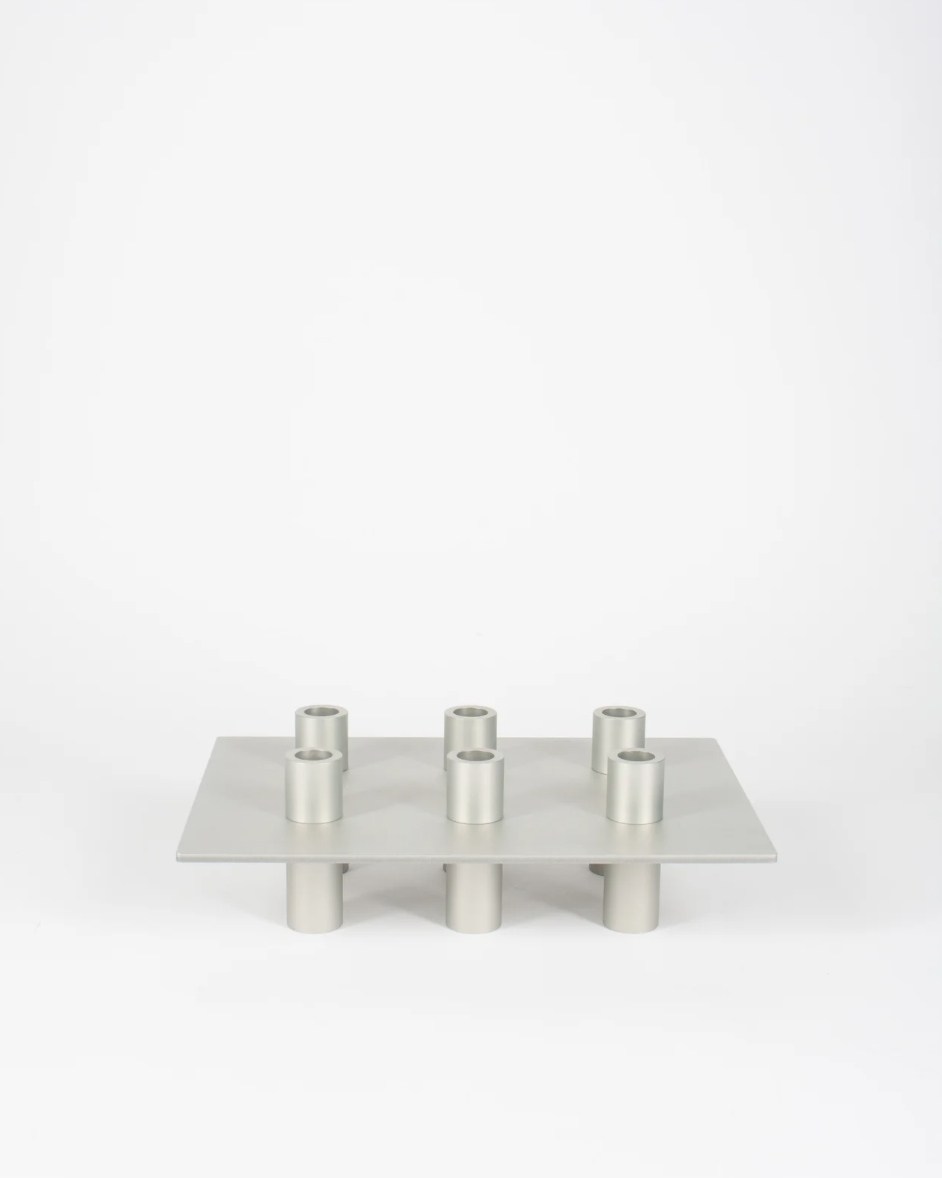 P-L 06 Candle Holder Silver
