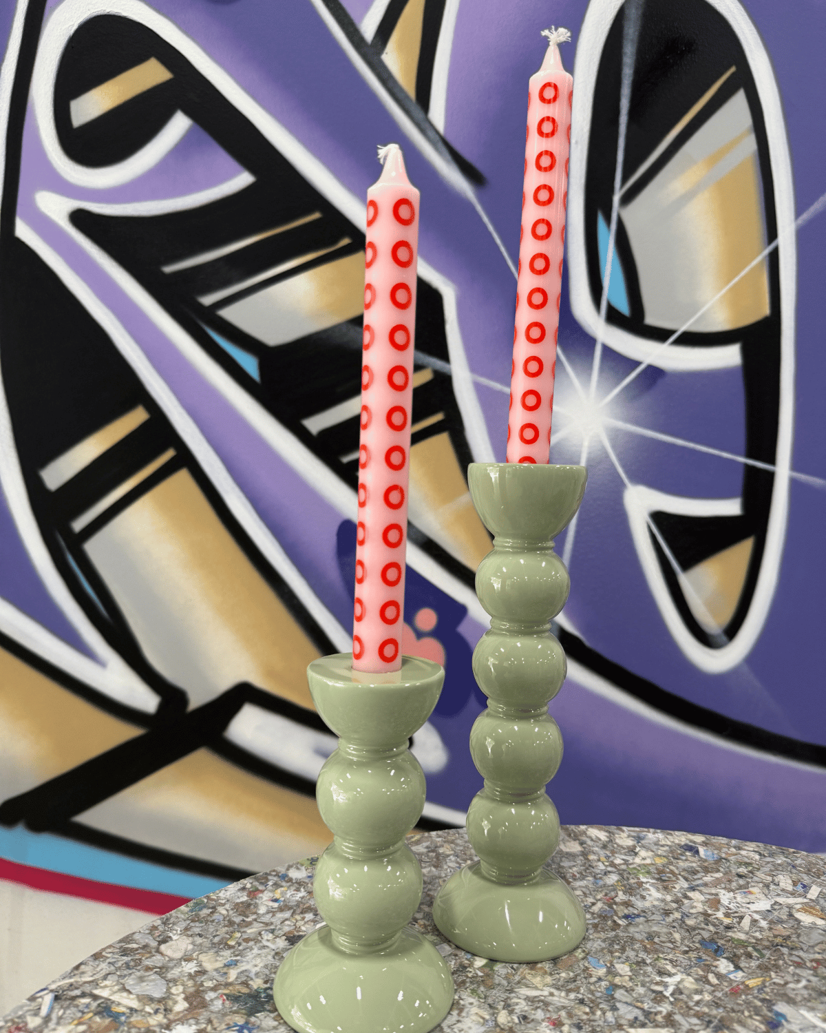 Bobbin Sage Candle Stick 14 cm