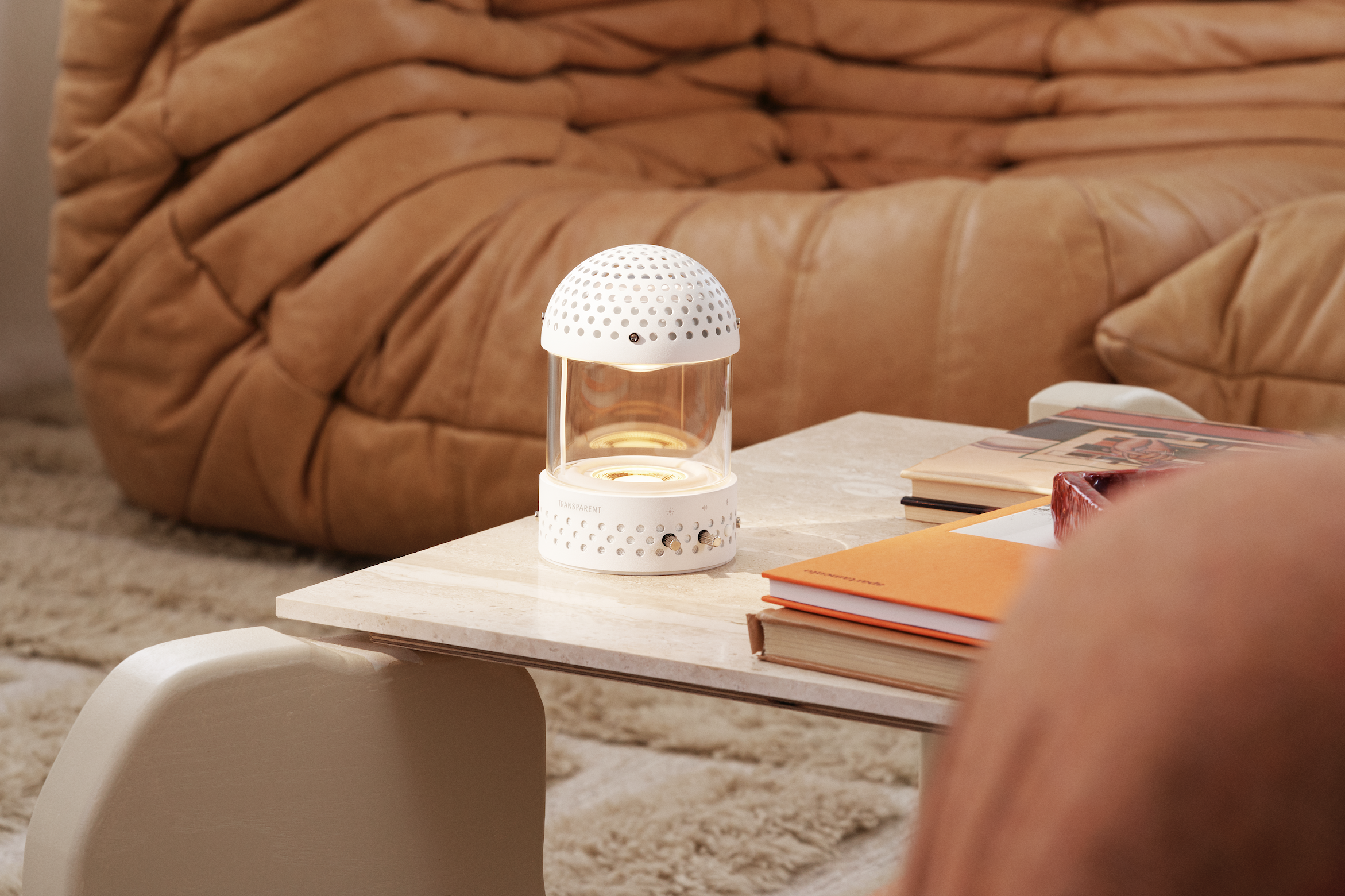 TRANSPARENT Light Speaker White