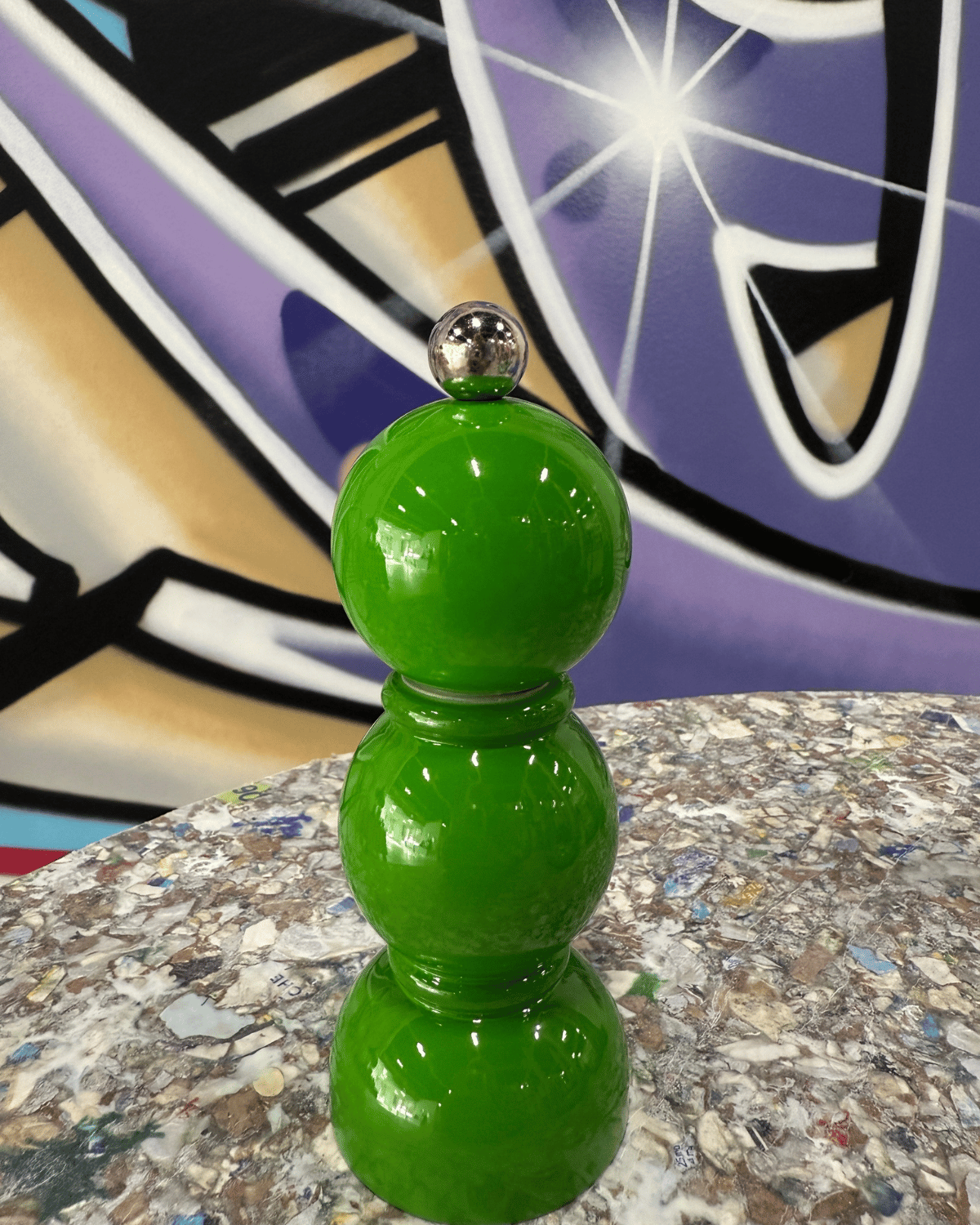 Mini Bobbin Salt & Pepper Mill Green