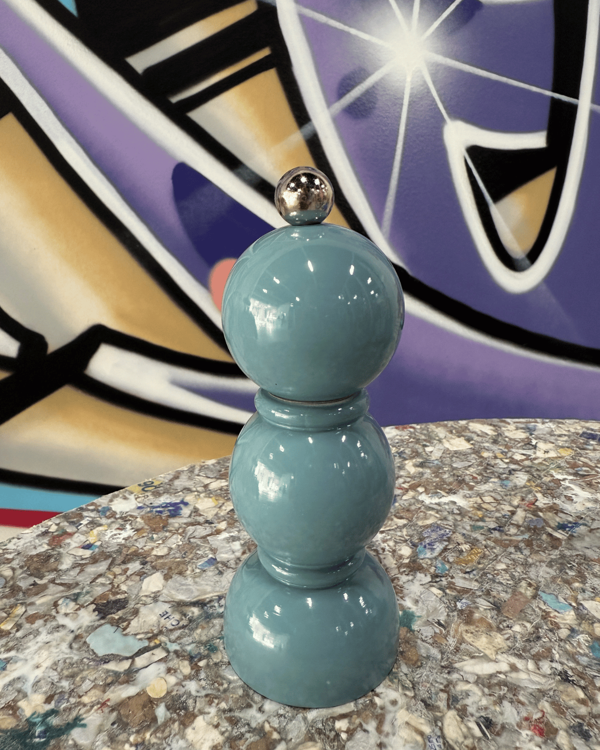 Mini Bobbin Salt & Pepper Mill Chambray