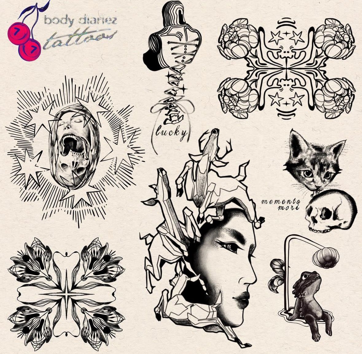 Body Diariez, Amerie Cezanne; Flash Sheet 2