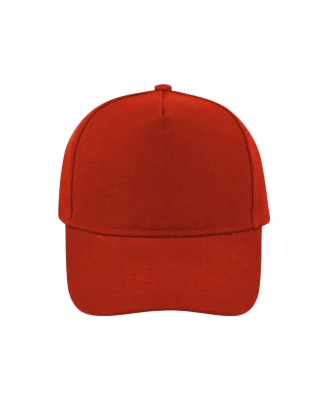 Vibrant red kids promotional cap, providing a high-impact, smooth surface ideal for custom screen printing or logo embroidery for events by Soli.