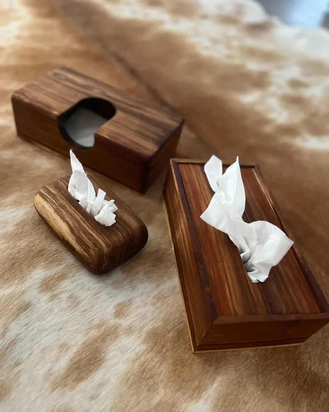Wooden Tissue Box