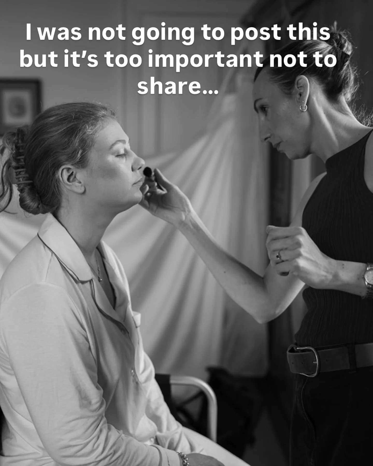 This is so important. Bridal Makeup Artist&rsquo;s &amp; Hair Stylist&rsquo;s go to extreme lengths to ensure they are always there for their Brides&hellip;

It makes me cross when I hear the Bridal Hair &amp; Makeup Industry being accused of high pr