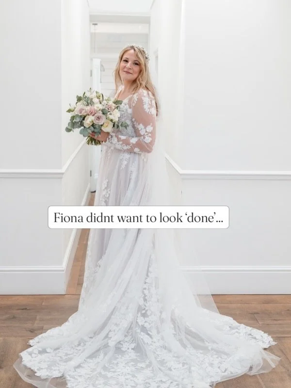 Fiona didn&rsquo;t want to look &lsquo;done&rsquo;, she wanted to look like herself on her very best day. 🤍✨

Beautiful Photography 📸 by the always amazing - @evolvephotodevon 

Stunning Floistry 🌷 (plus all the instructions a Bride needs to know)