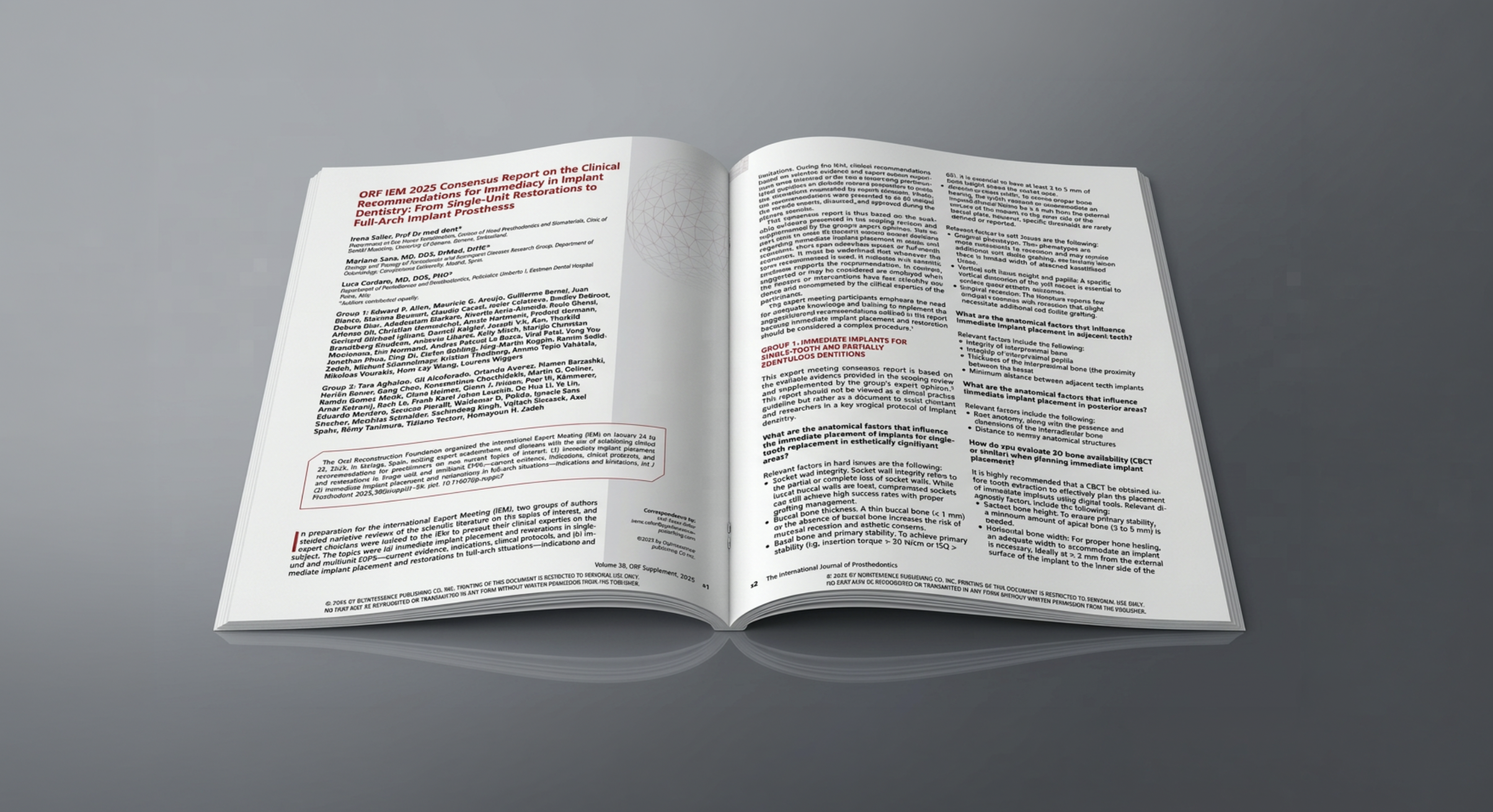 ORF IEM 2025 Consensus Report