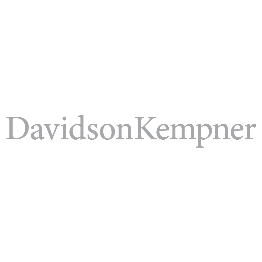Davidson Kempner logo in gray text on a white background.